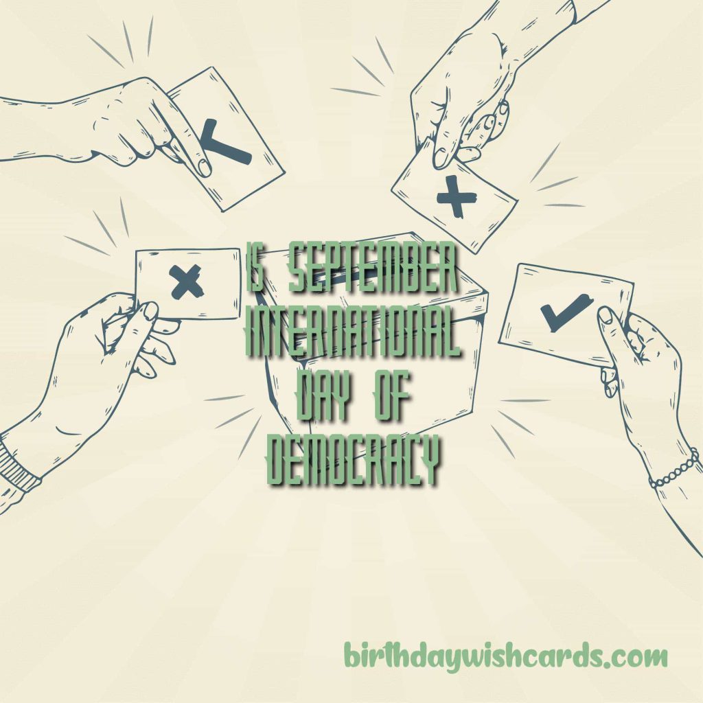 Birthday Wish Cards | 15-September International Day of Democracy: Birthday Wish Cards | 15-September International Day of Democracy: