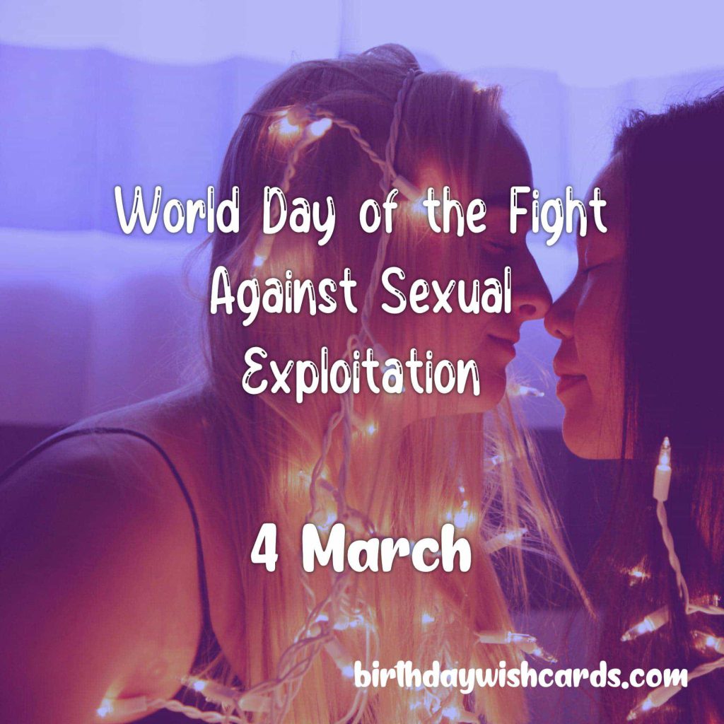 Birthday Wish Cards | 4-March World Day of the Fight Against Sexual Exploitation: Birthday Wish Cards | 4-March World Day of the Fight Against Sexual Exploitation: