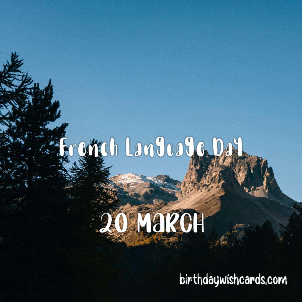 Birthday Wish Cards | 20-March French Language Day: Birthday Wish Cards | 20-March French Language Day:
