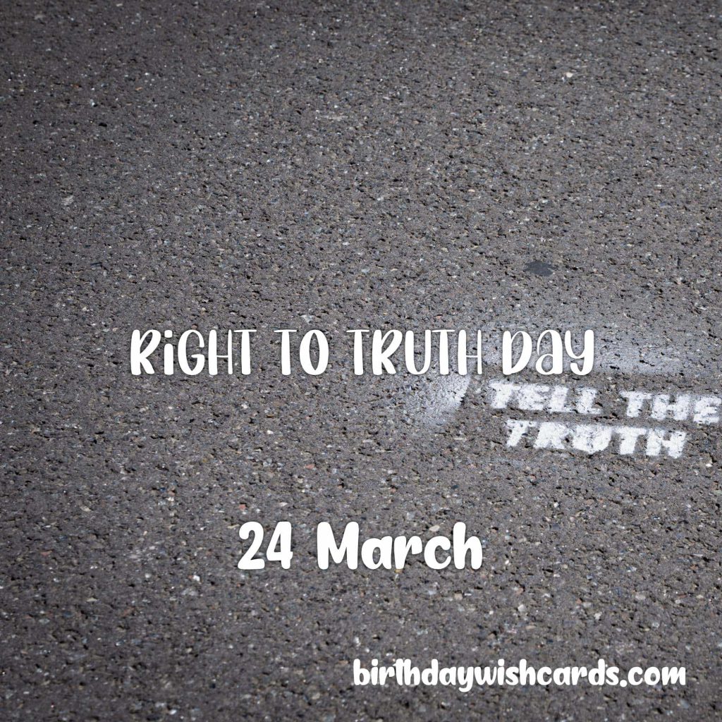 Birthday Wish Cards | 24-March International Day For the Right to Truth: Birthday Wish Cards | 24-March International Day For the Right to Truth: