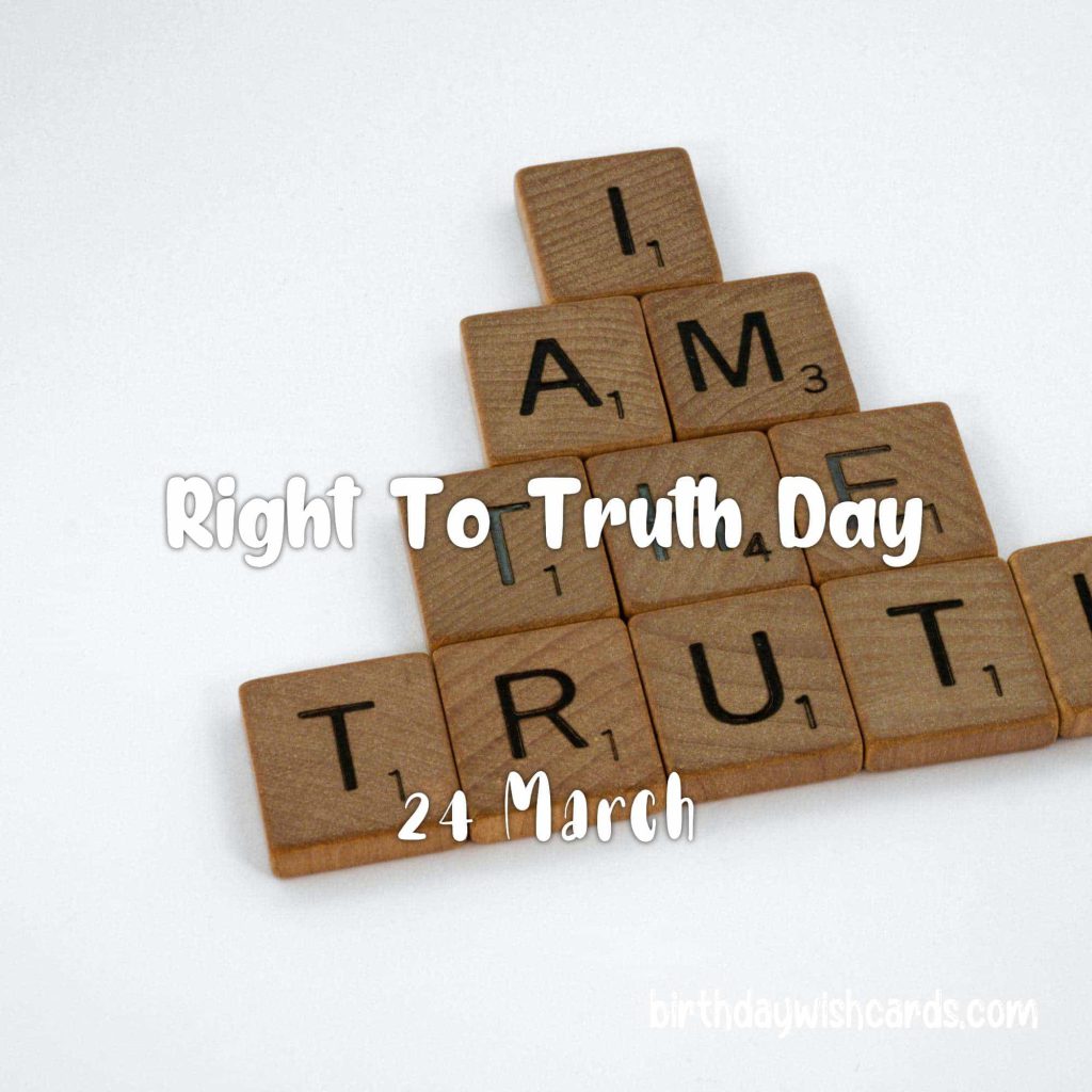 Birthday Wish Cards | 24-March International Day For the Right to Truth: Birthday Wish Cards | 24-March International Day For the Right to Truth: