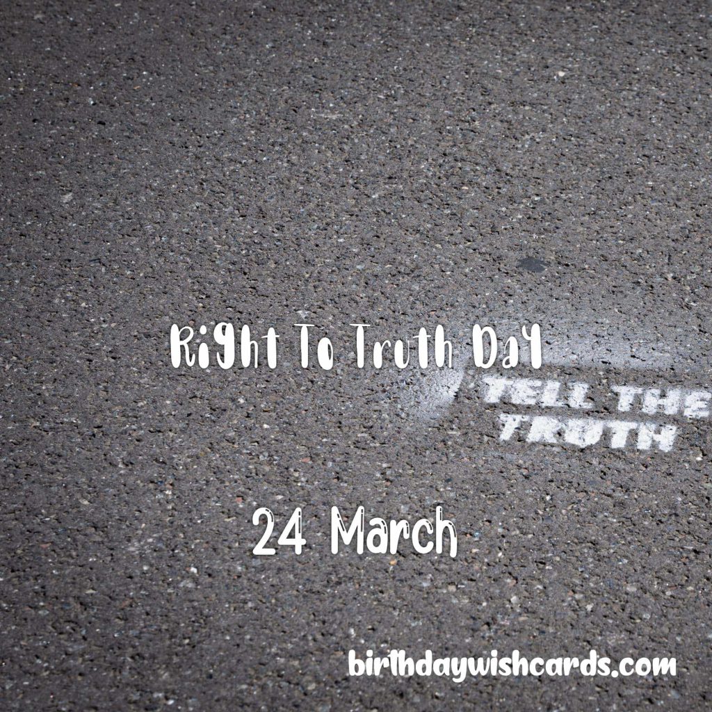 Birthday Wish Cards | 24-March International Day For the Right to Truth: Birthday Wish Cards | 24-March International Day For the Right to Truth: