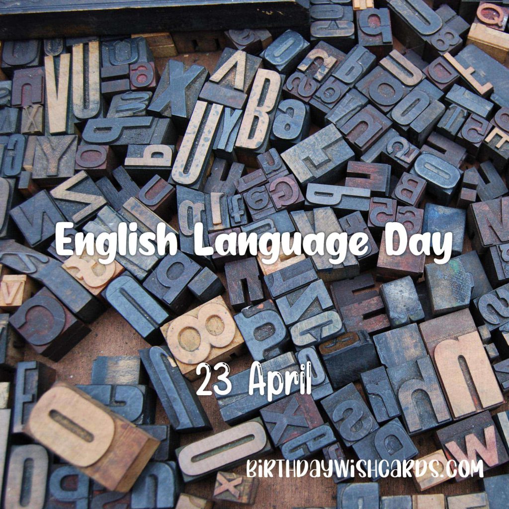 Birthday Wish Cards | 23-April English Language Day: Birthday Wish Cards | 23-April English Language Day: