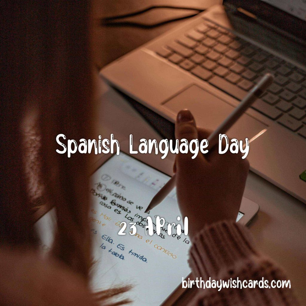 Birthday Wish Cards | 23-April Spanish Language Day: Birthday Wish Cards | 23-April Spanish Language Day: