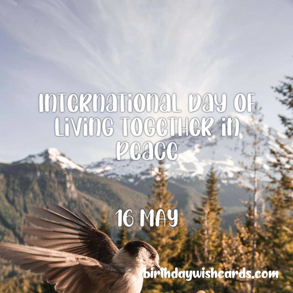 Birthday Wish Cards | 16-May International Day of Living Together on Peace Day: Birthday Wish Cards | 16-May International Day of Living Together on Peace Day: