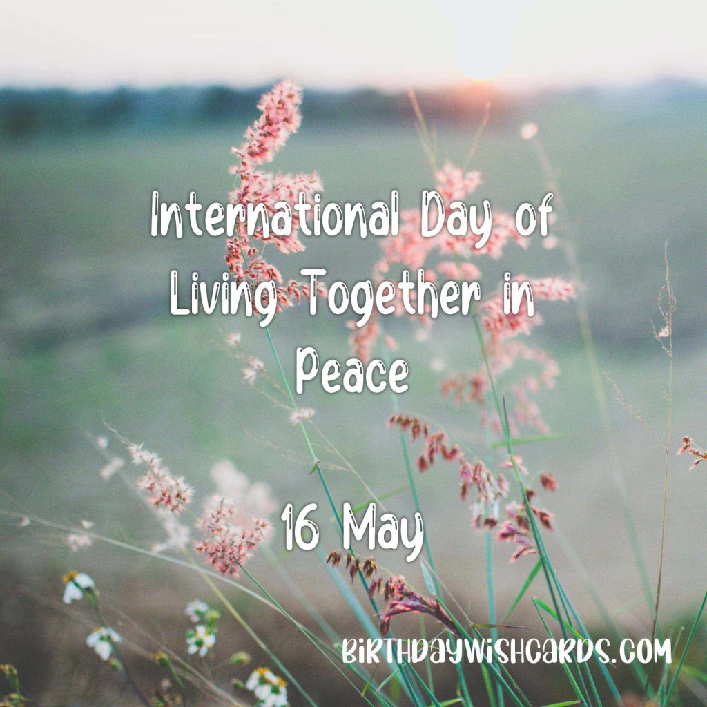 Birthday Wish Cards | 16-May International Day of Living Together on Peace Day: Birthday Wish Cards | 16-May International Day of Living Together on Peace Day: