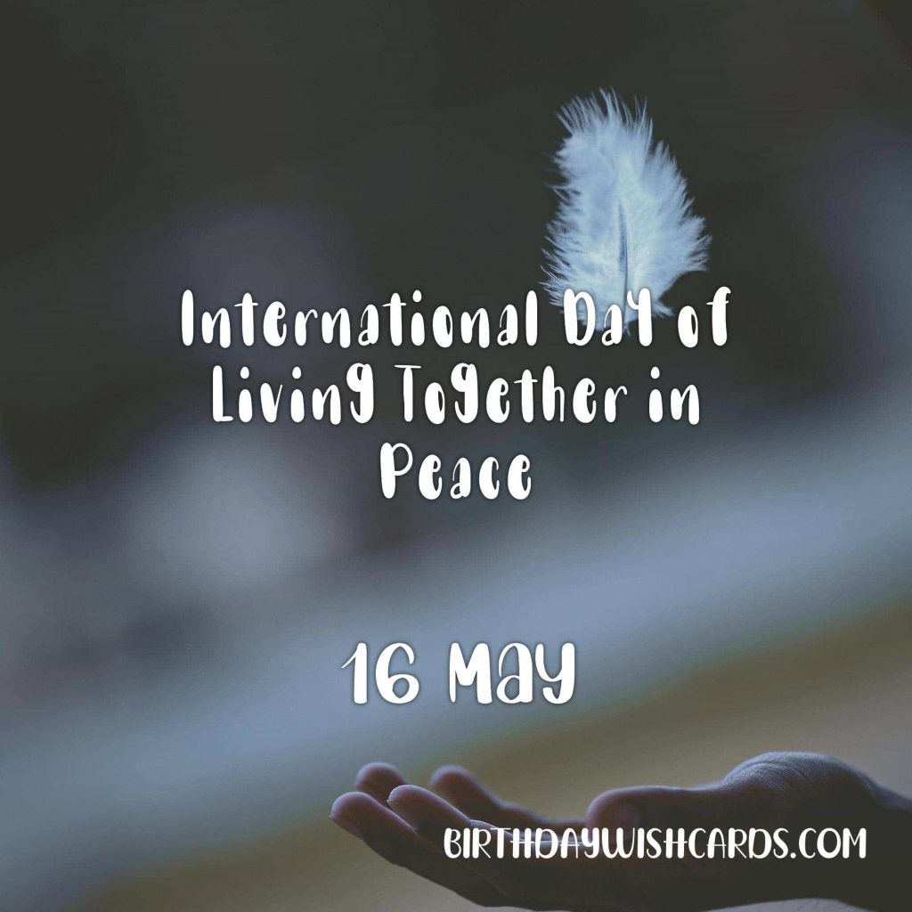 Birthday Wish Cards | 16-May International Day of Living Together on Peace Day: Birthday Wish Cards | 16-May International Day of Living Together on Peace Day: