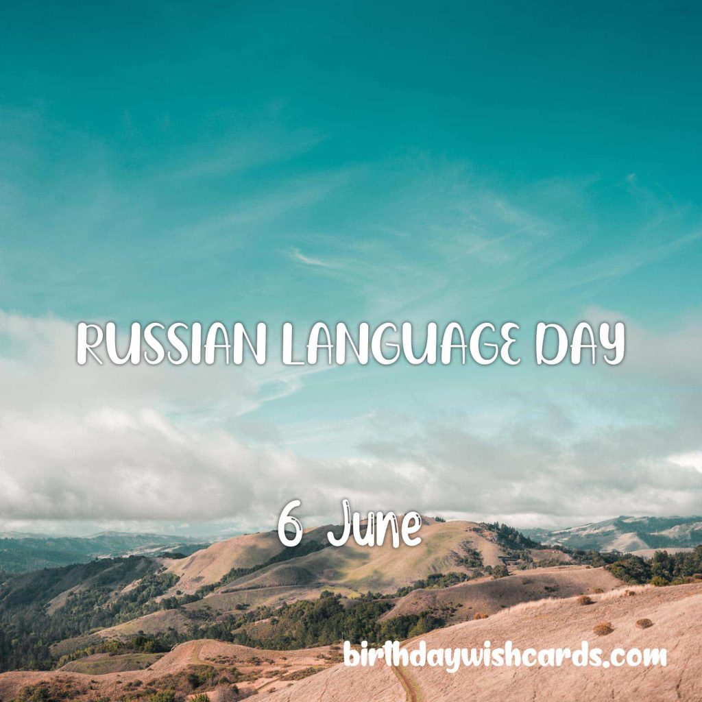 Birthday Wish Cards | 6-June Russian Language Day: Birthday Wish Cards | 6-June Russian Language Day: