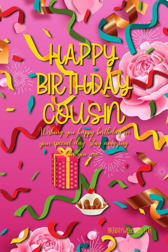 Birthday Wish Cards | Beautiful Happy Birthday Image For Cousin Birthday Wish Cards | Beautiful Happy Birthday Image For Cousin
