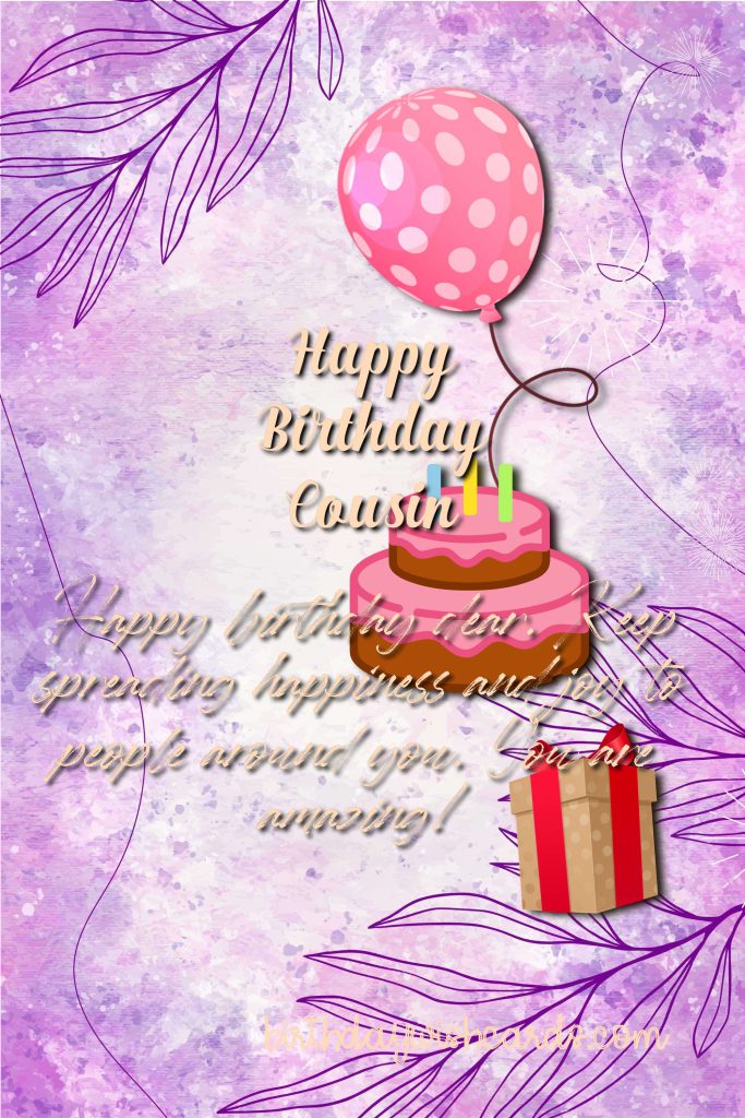 Birthday Wish Cards | Beautiful Happy Birthday Image For Cousin Birthday Wish Cards | Beautiful Happy Birthday Image For Cousin