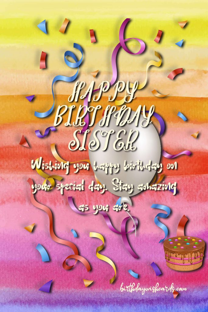 Birthday Wish Cards | Happy birthday For Sister Birthday Wish Cards | Happy birthday For Sister