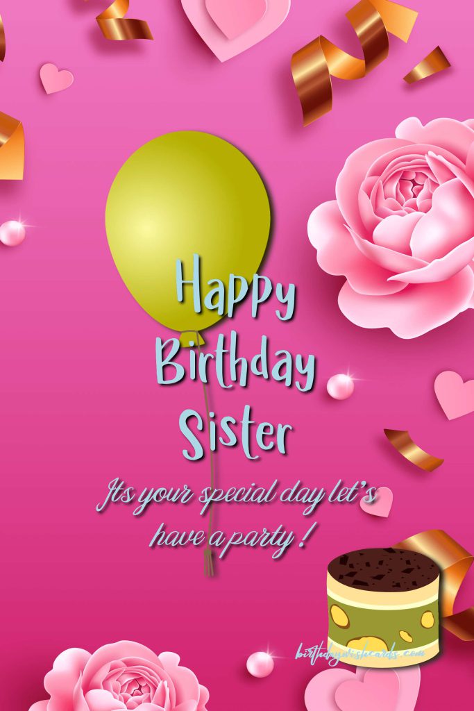 Birthday Wish Cards | Happy birthday For Sister Birthday Wish Cards | Happy birthday For Sister