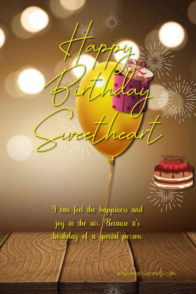 Birthday Wish Cards | Happy birthday sweetheart image Birthday Wish Cards | Happy birthday sweetheart image