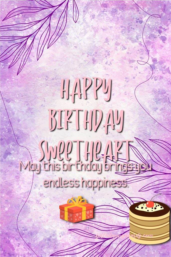 Birthday Wish Cards | Happy birthday sweetheart image Birthday Wish Cards | Happy birthday sweetheart image