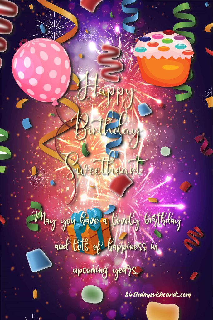 Birthday Wish Cards | Happy birthday sweetheart image Birthday Wish Cards | Happy birthday sweetheart image