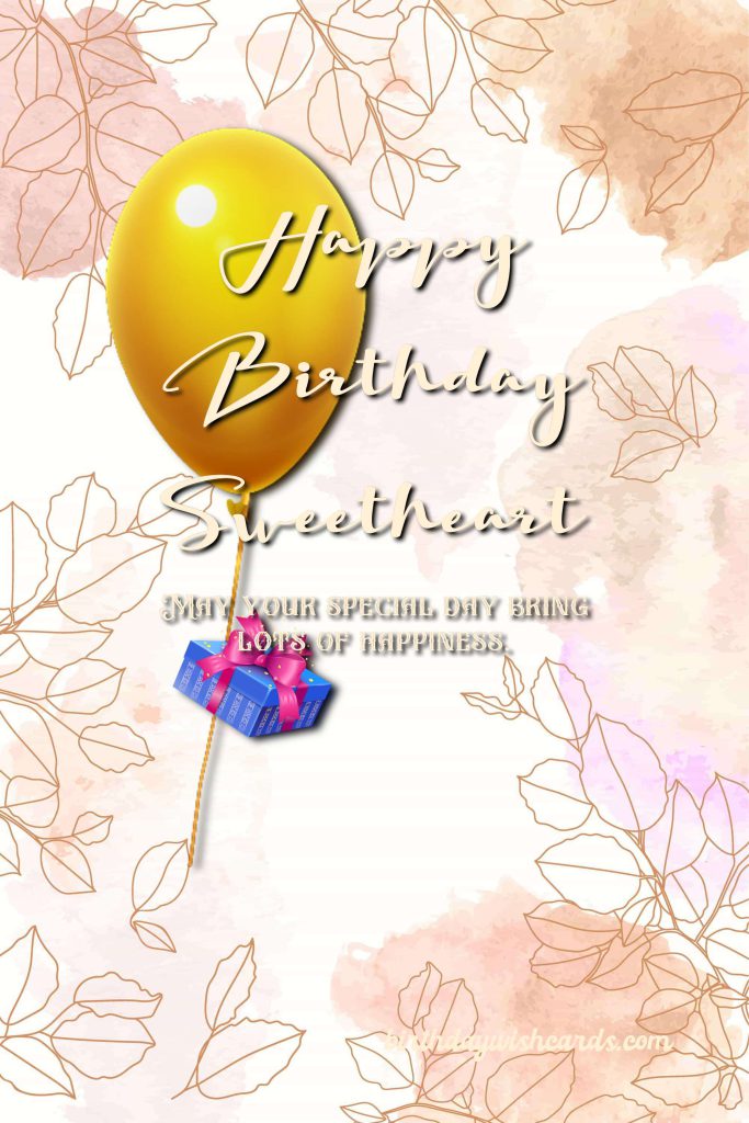 Birthday Wish Cards | Happy birthday sweetheart image Birthday Wish Cards | Happy birthday sweetheart image