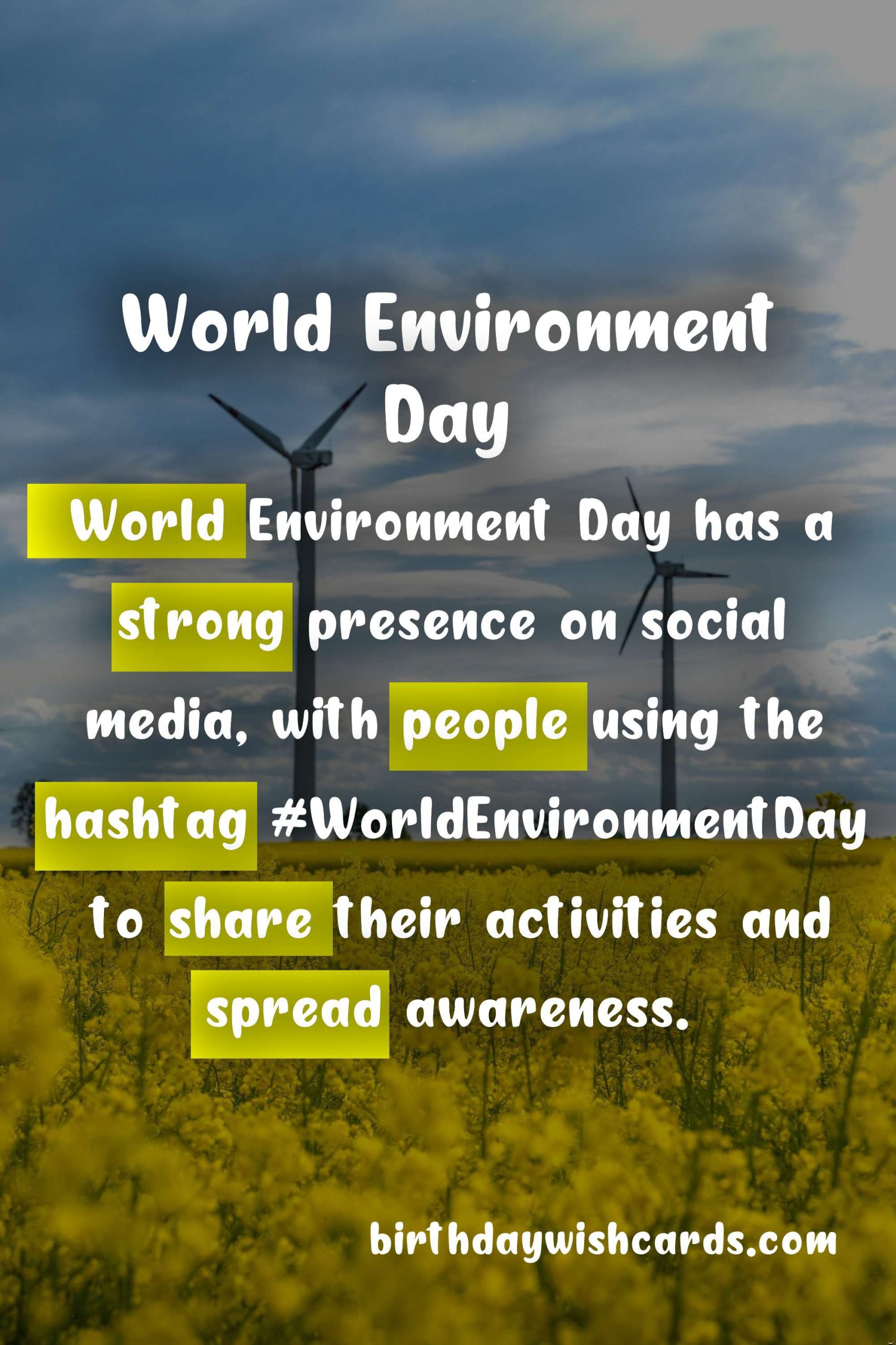 World Environment Day - 5th June