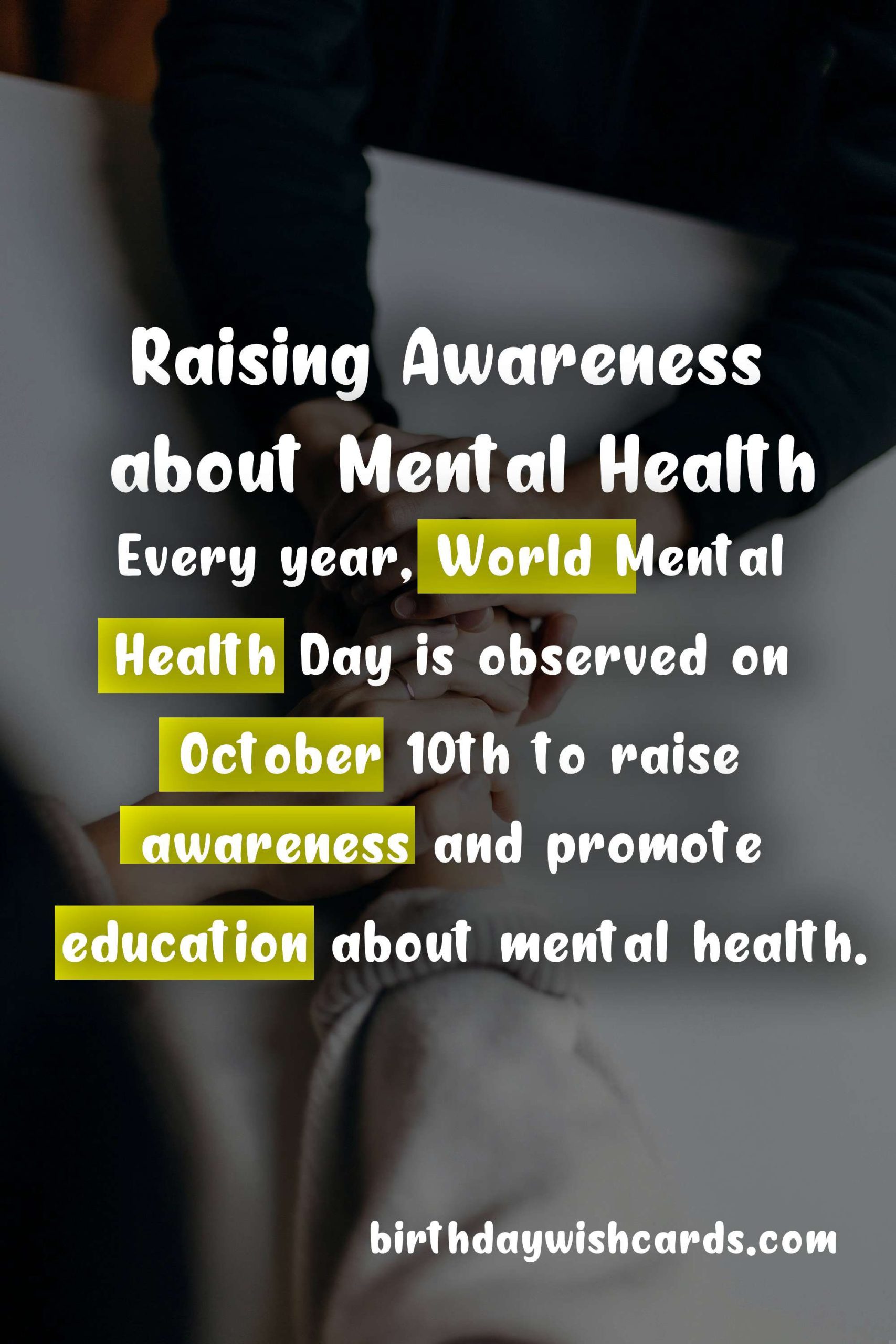 World Mental Health Day - Raising Awareness and Taking Action
