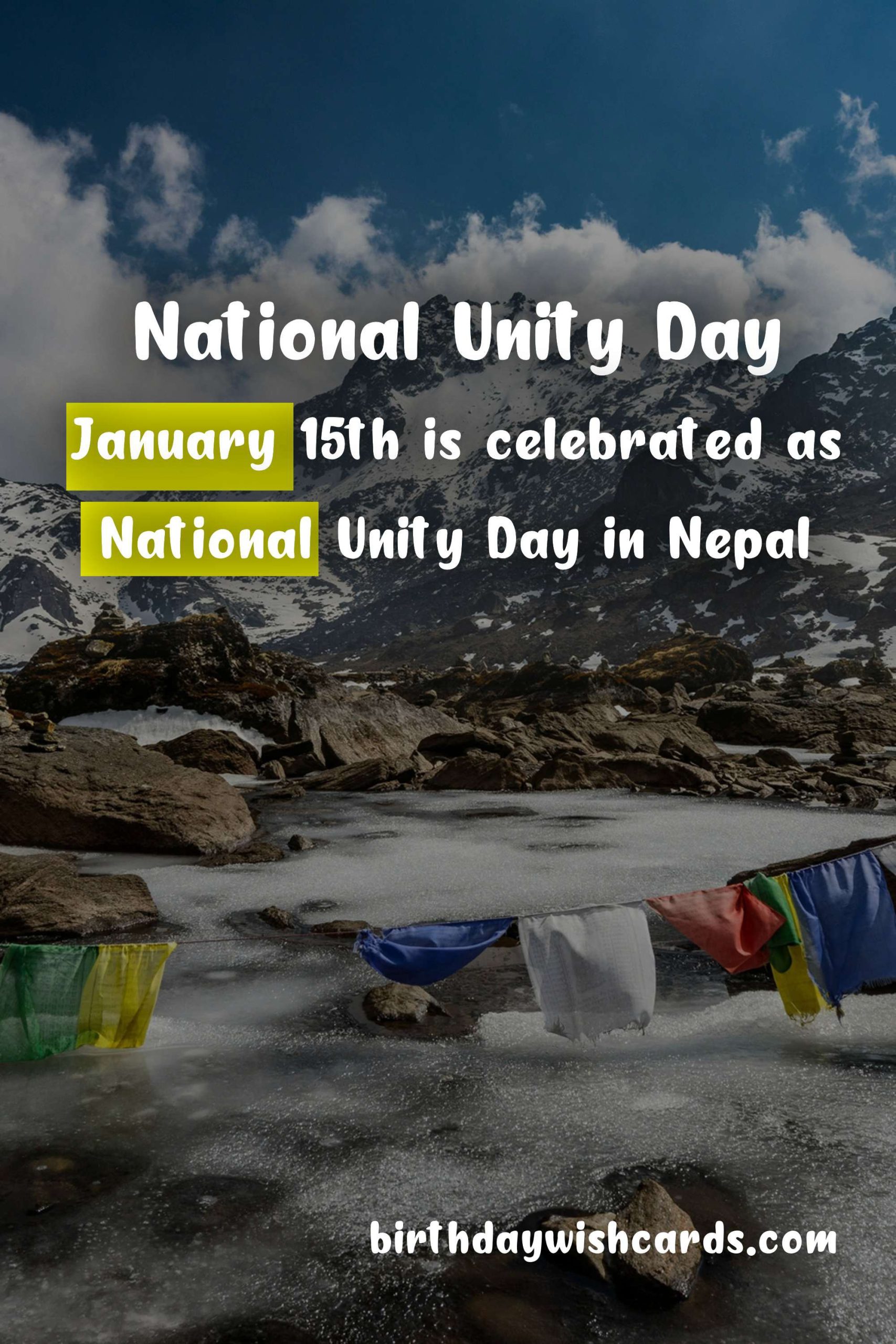 Celebrate National Unity Day - 1st Magh