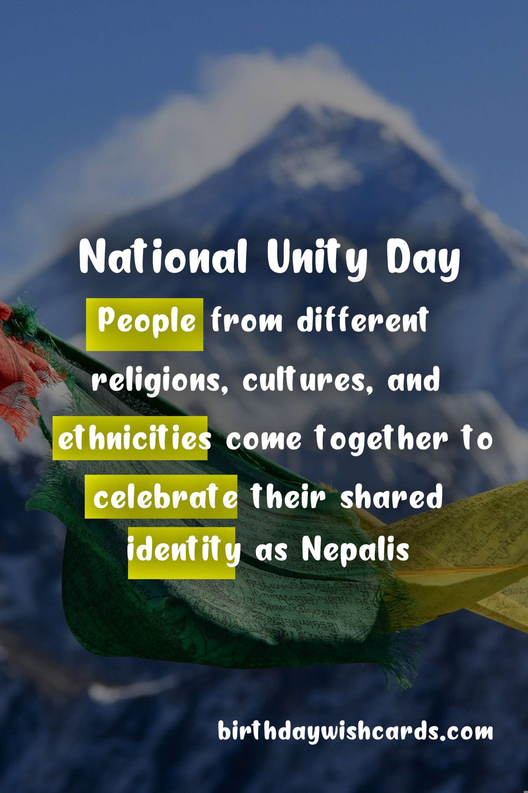 Celebrate National Unity Day - 1st Magh