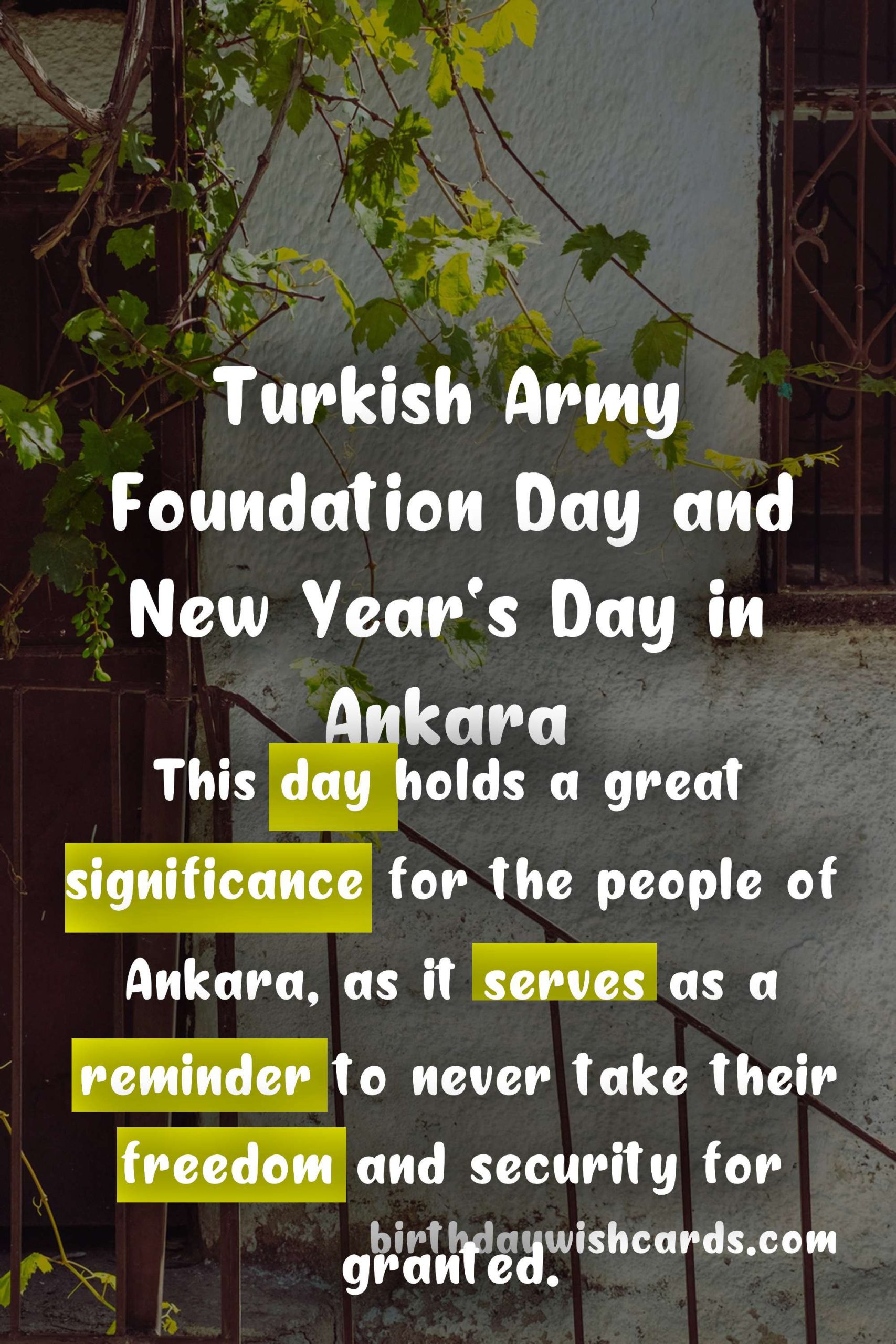 Celebrating Turkish Army Foundation Day and New Year's Day in Ankara