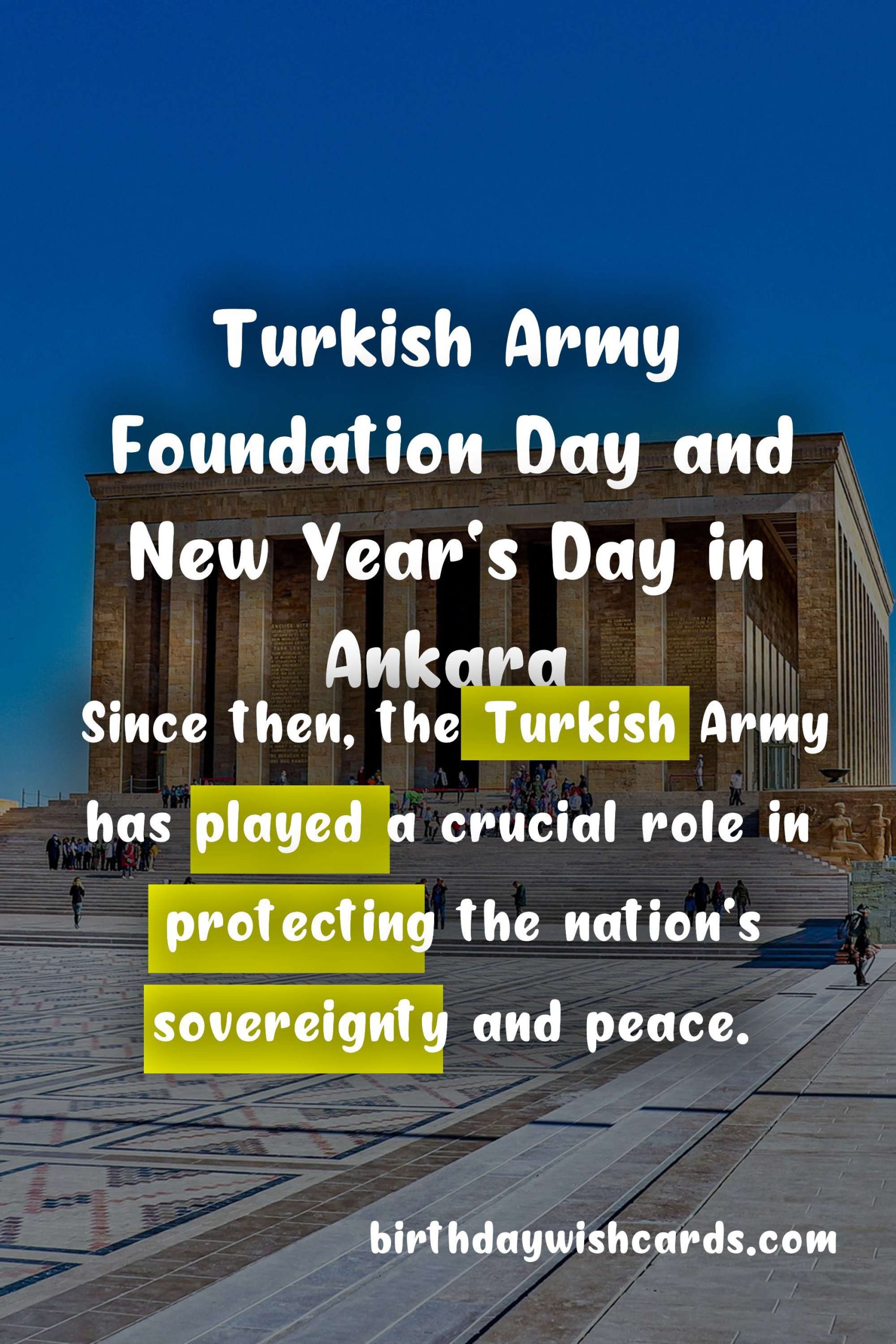 Celebrating Turkish Army Foundation Day and New Year's Day in Ankara