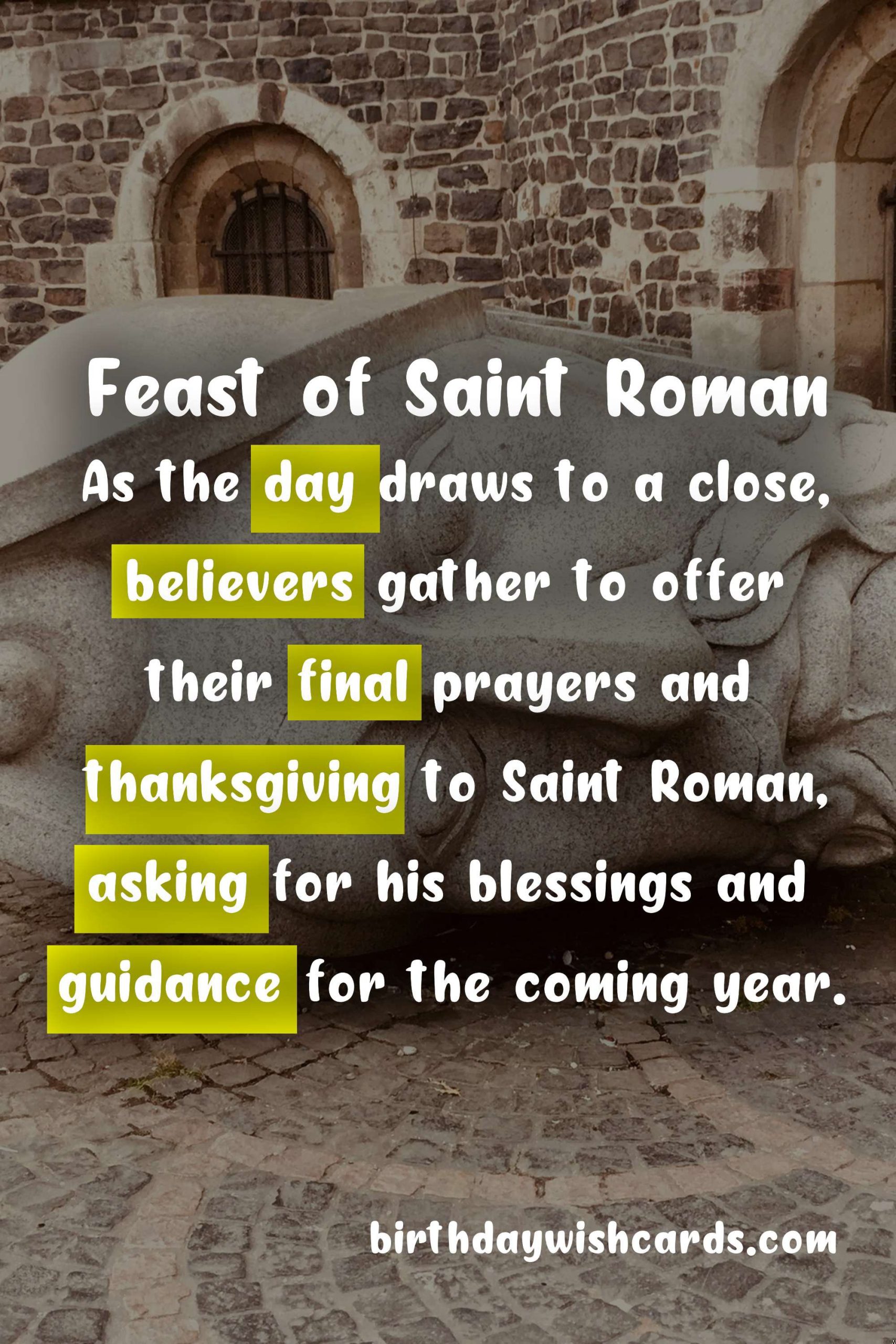 Feast of Saint Roman - A Celebration of Faith and Festivity