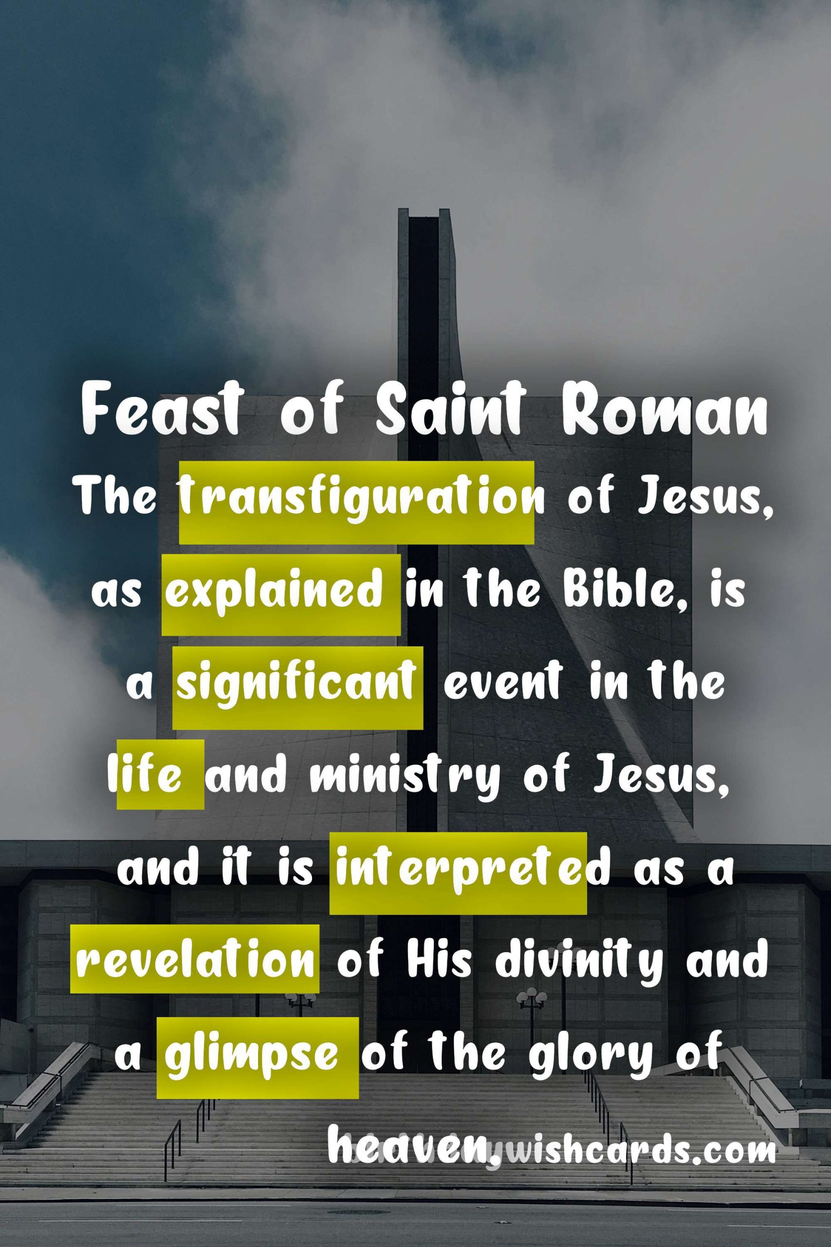 Feast of Saint Roman - A Celebration of Faith and Festivity