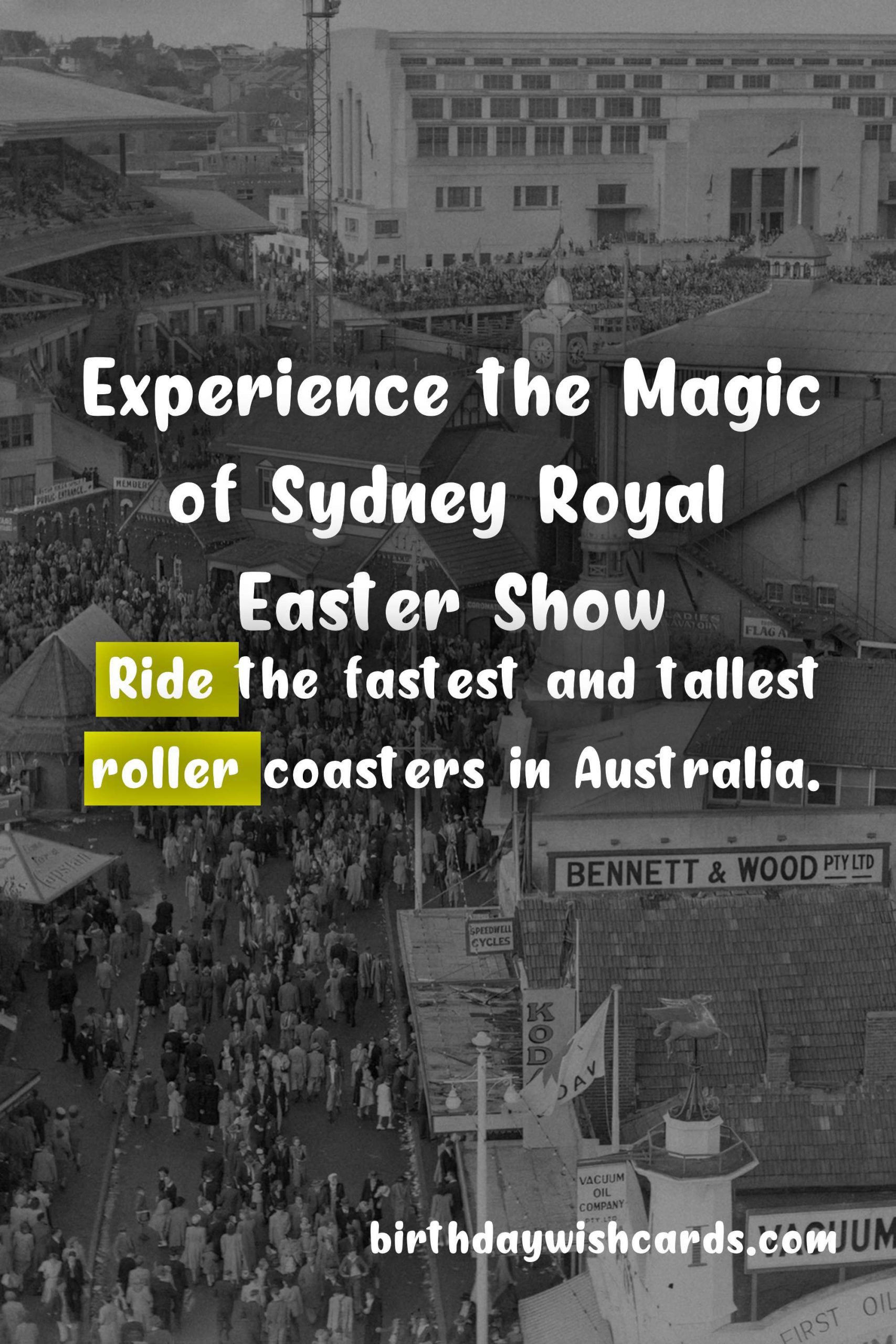 Experience the Magic of Sydney Royal Easter Show - April 3rd to April 14th