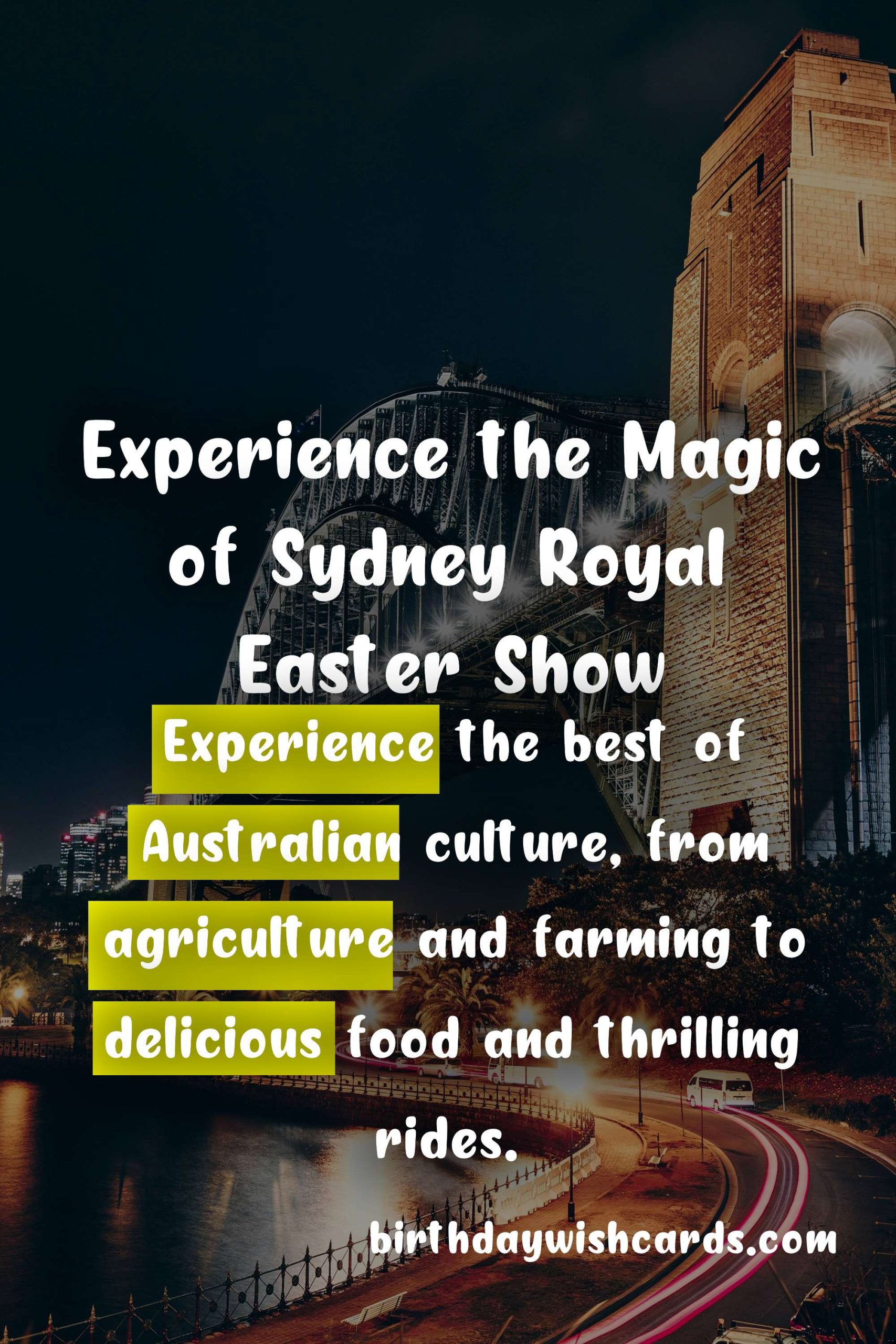 Experience the Magic of Sydney Royal Easter Show - April 3rd to April 14th