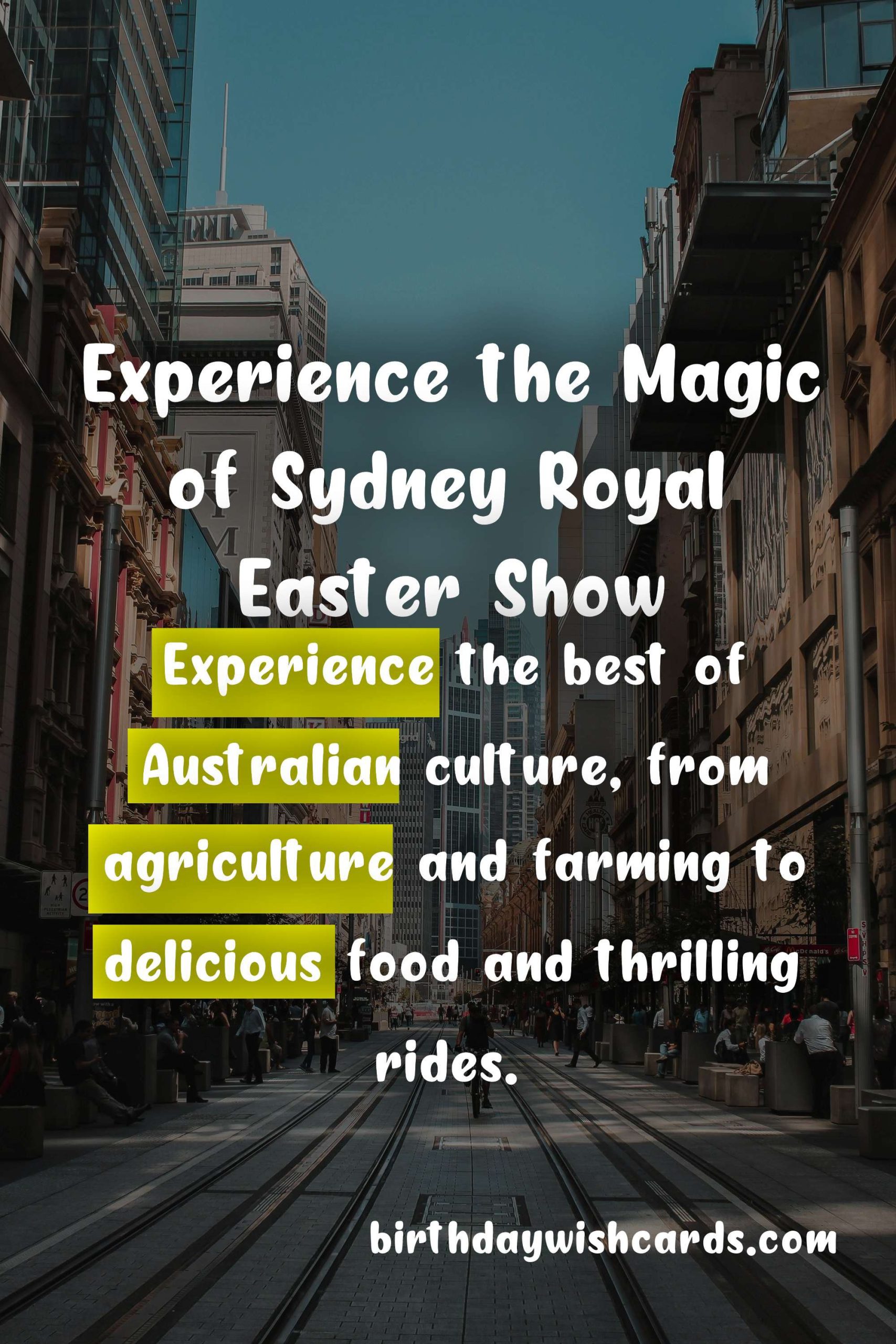 Experience the Magic of Sydney Royal Easter Show - April 3rd to April 14th