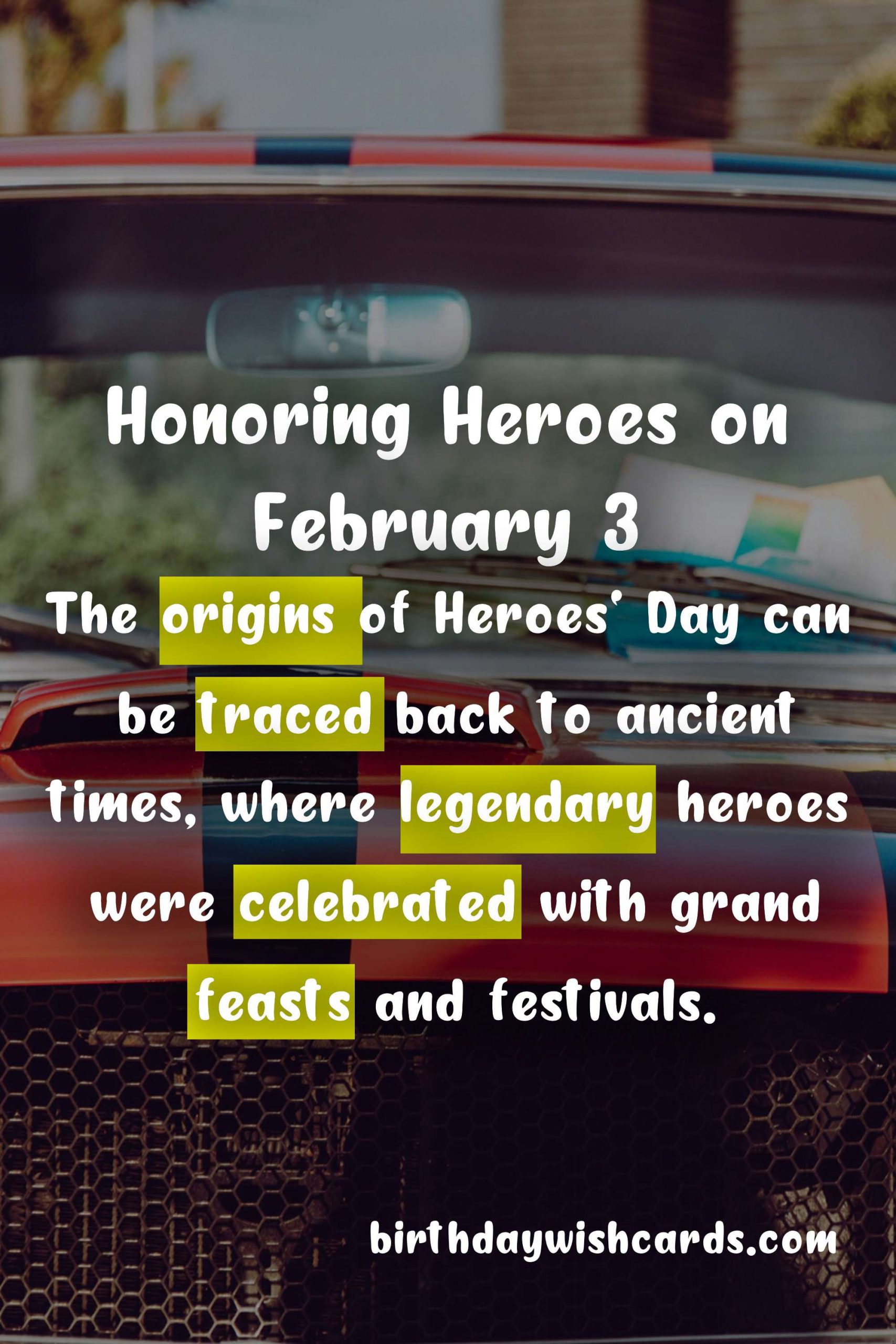 Honoring Heroes on February 3: A Tribute to Heroes' Day