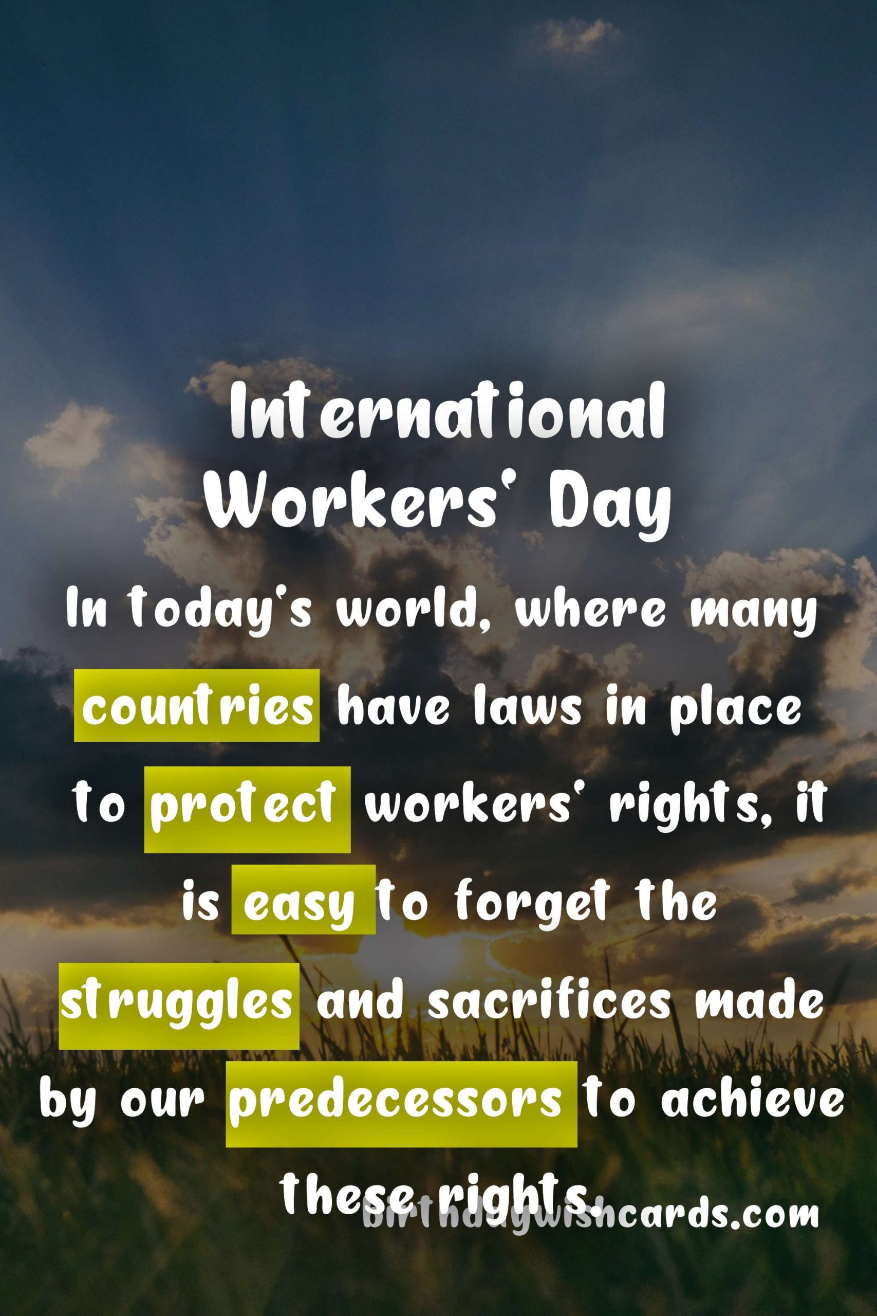 International Workers' Day - May 1: A Celebration of Workers' Rights and Achievements
