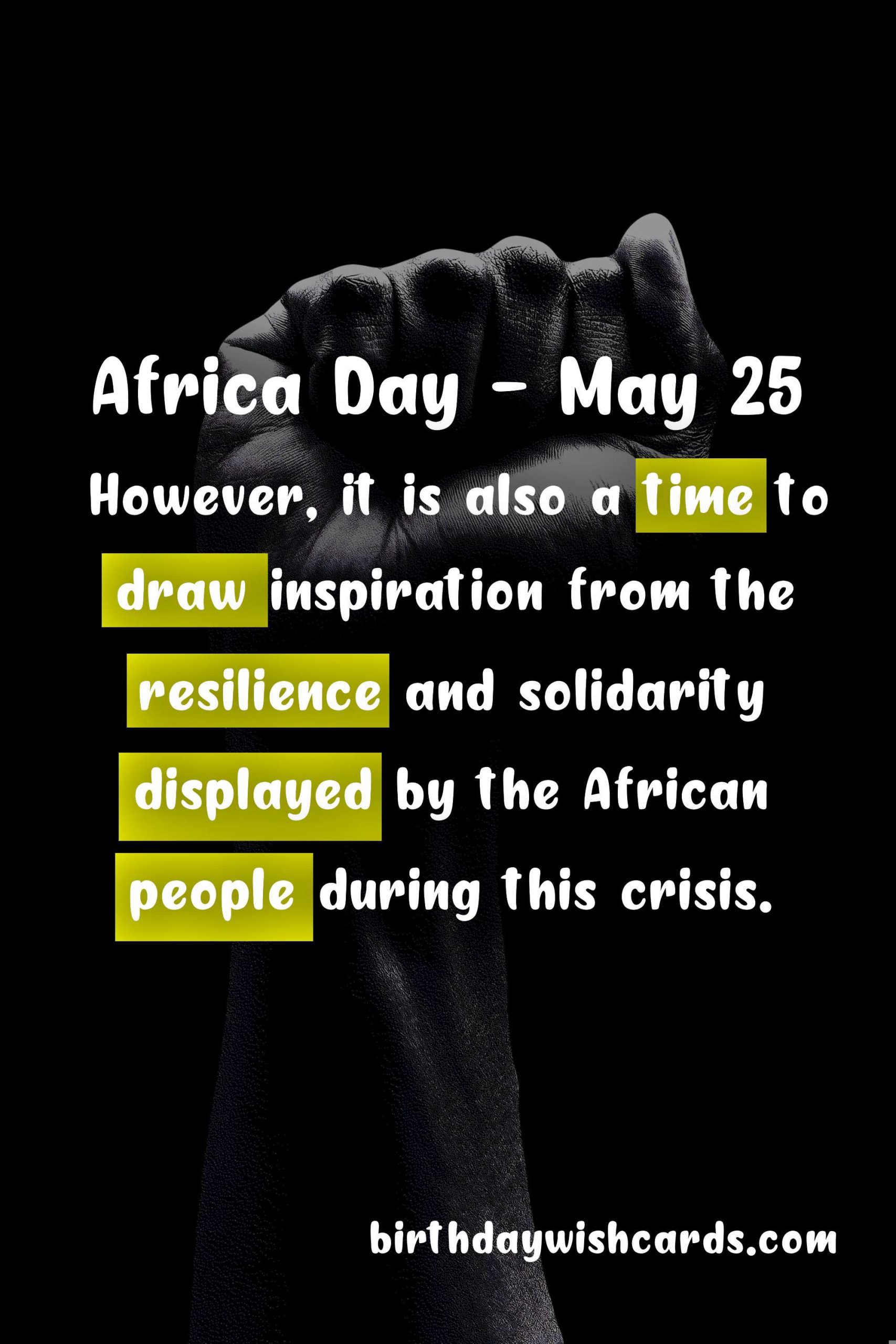 Celebrate Africa Day - May 25