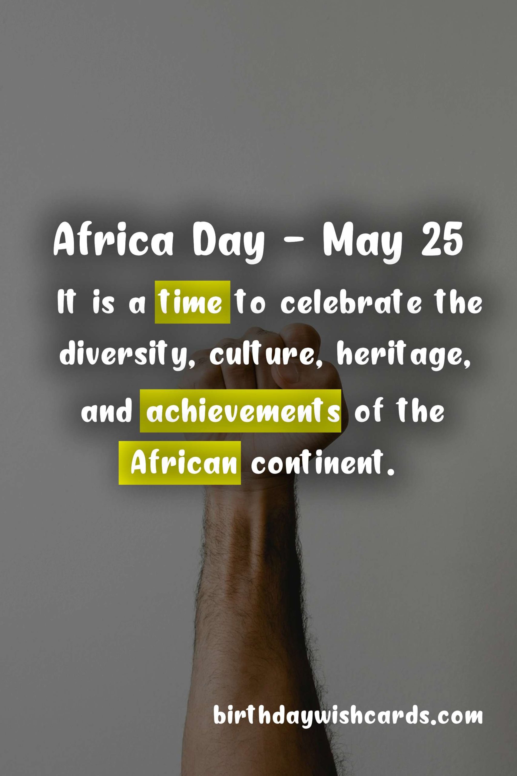 Celebrate Africa Day - May 25