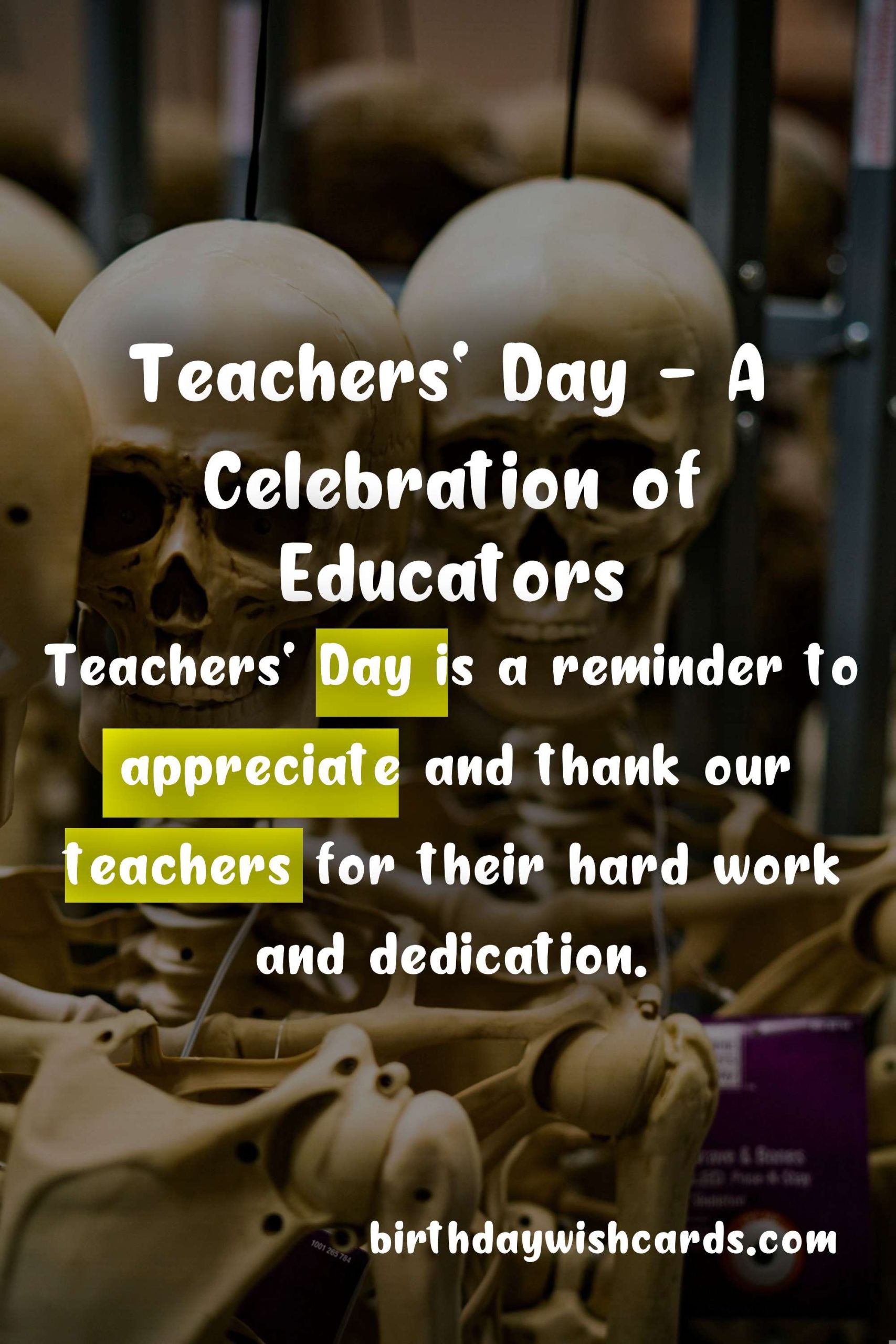 Celebrate and Honor Your Teachers This Teachers' Day - October 12