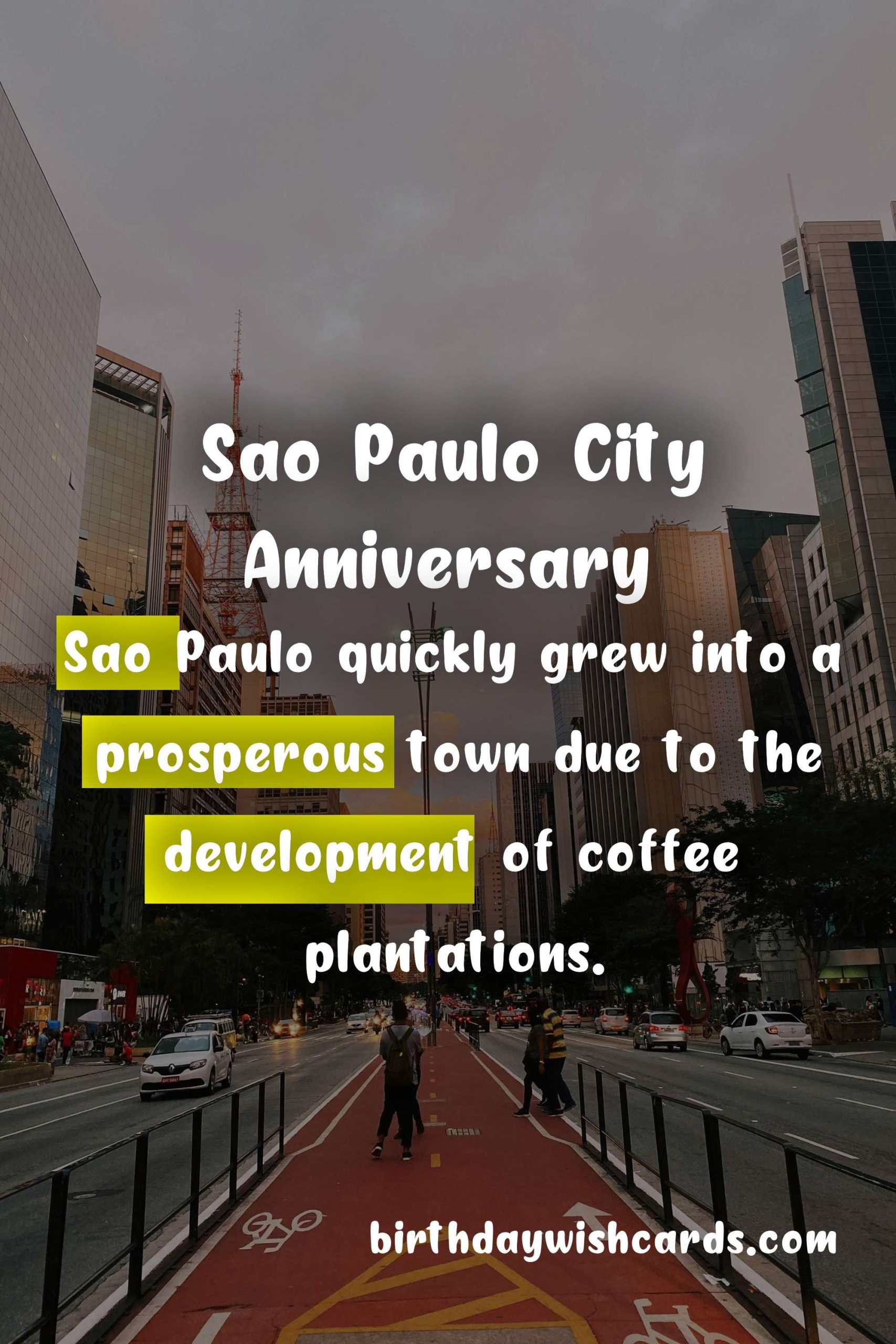 February 25 - Sao Paulo City Anniversary