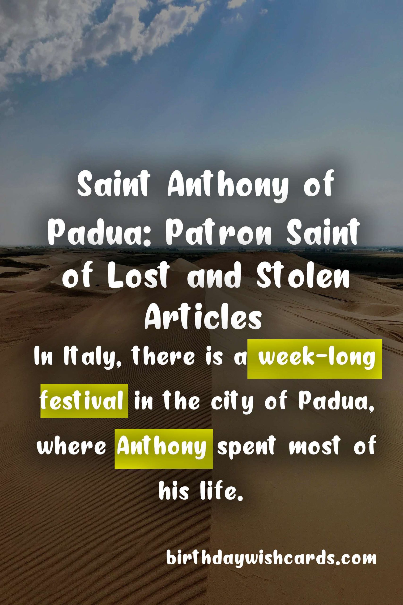 Anthony's Day: Celebrating the Life of Saint Anthony of Padua