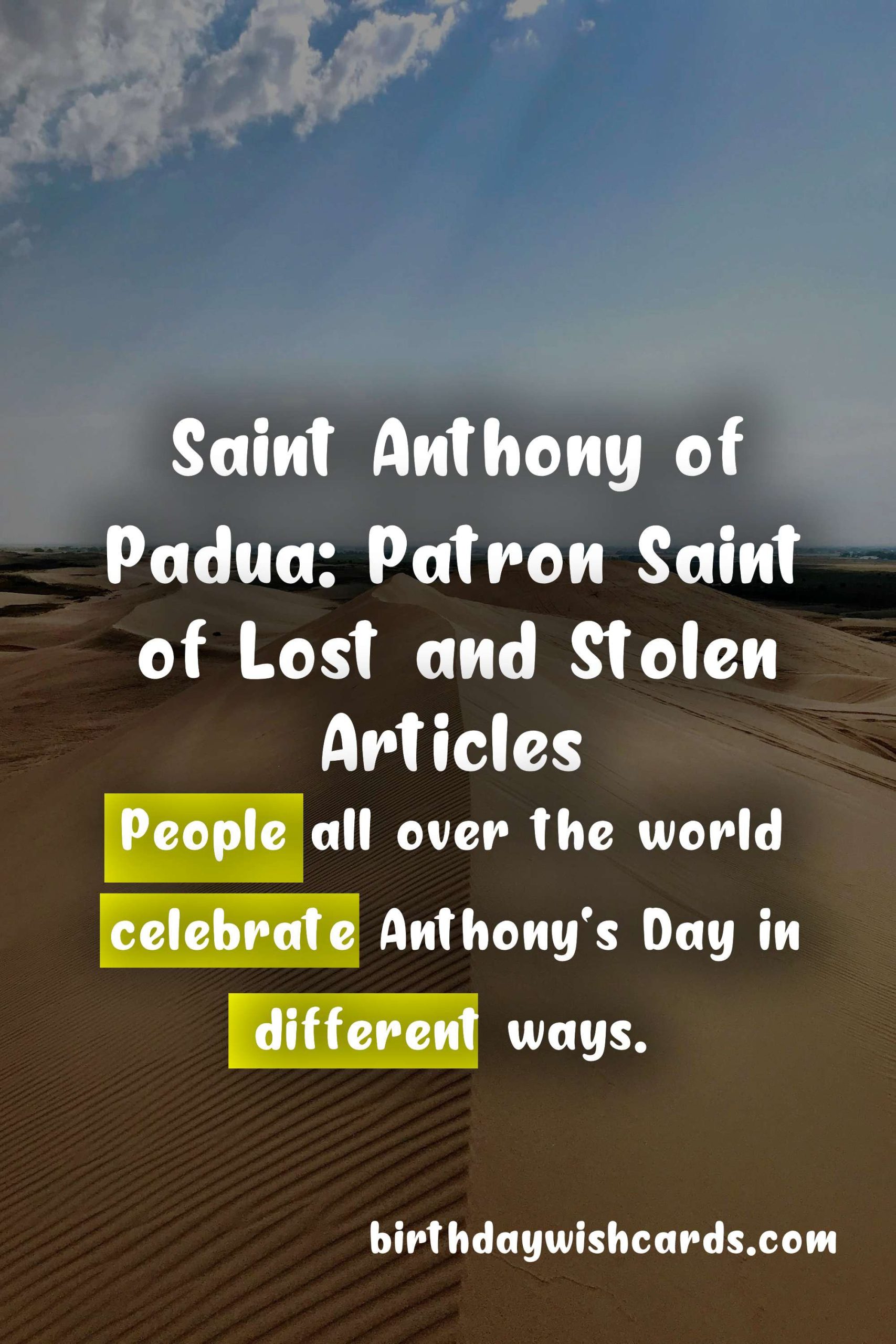 Anthony's Day: Celebrating the Life of Saint Anthony of Padua