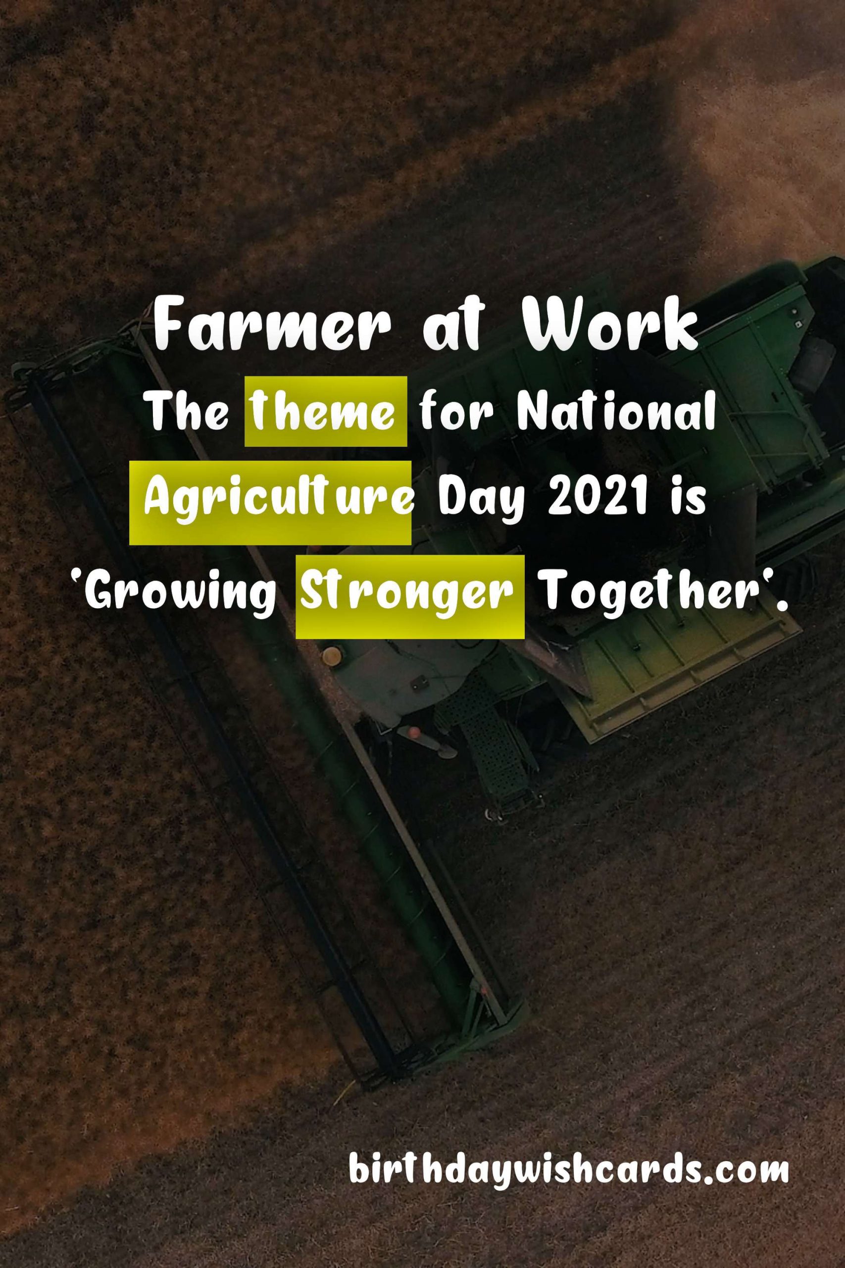 National Agriculture Day (7 June) - Celebrating the Backbone of Our Economy