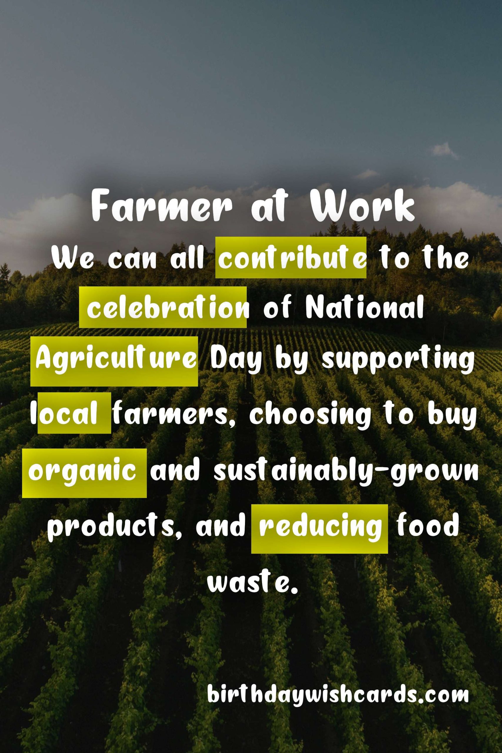 National Agriculture Day (7 June) - Celebrating the Backbone of Our Economy