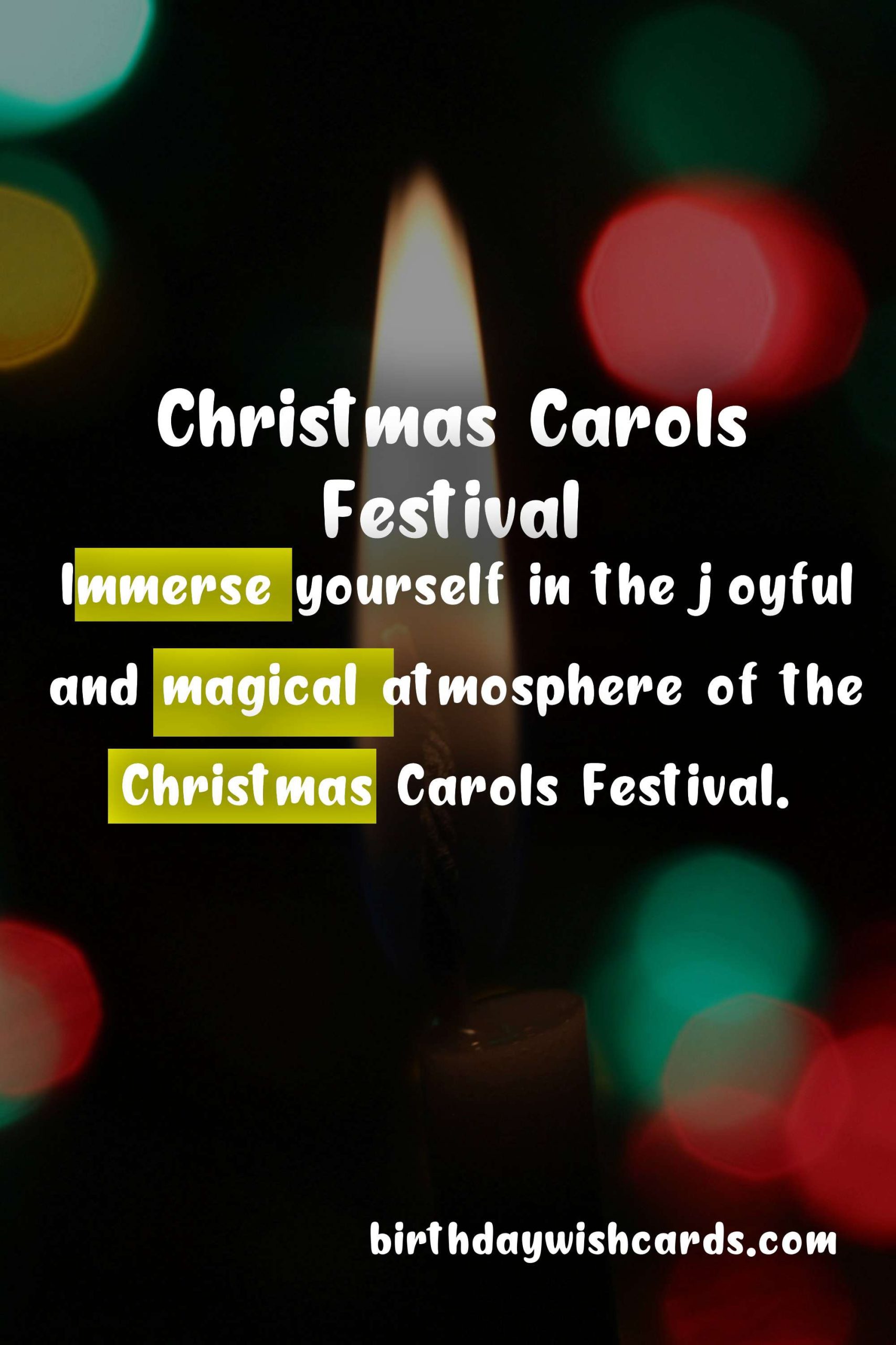 Celebrate Christmas with Joyful Carols at the Annual Christmas Carols Festival!