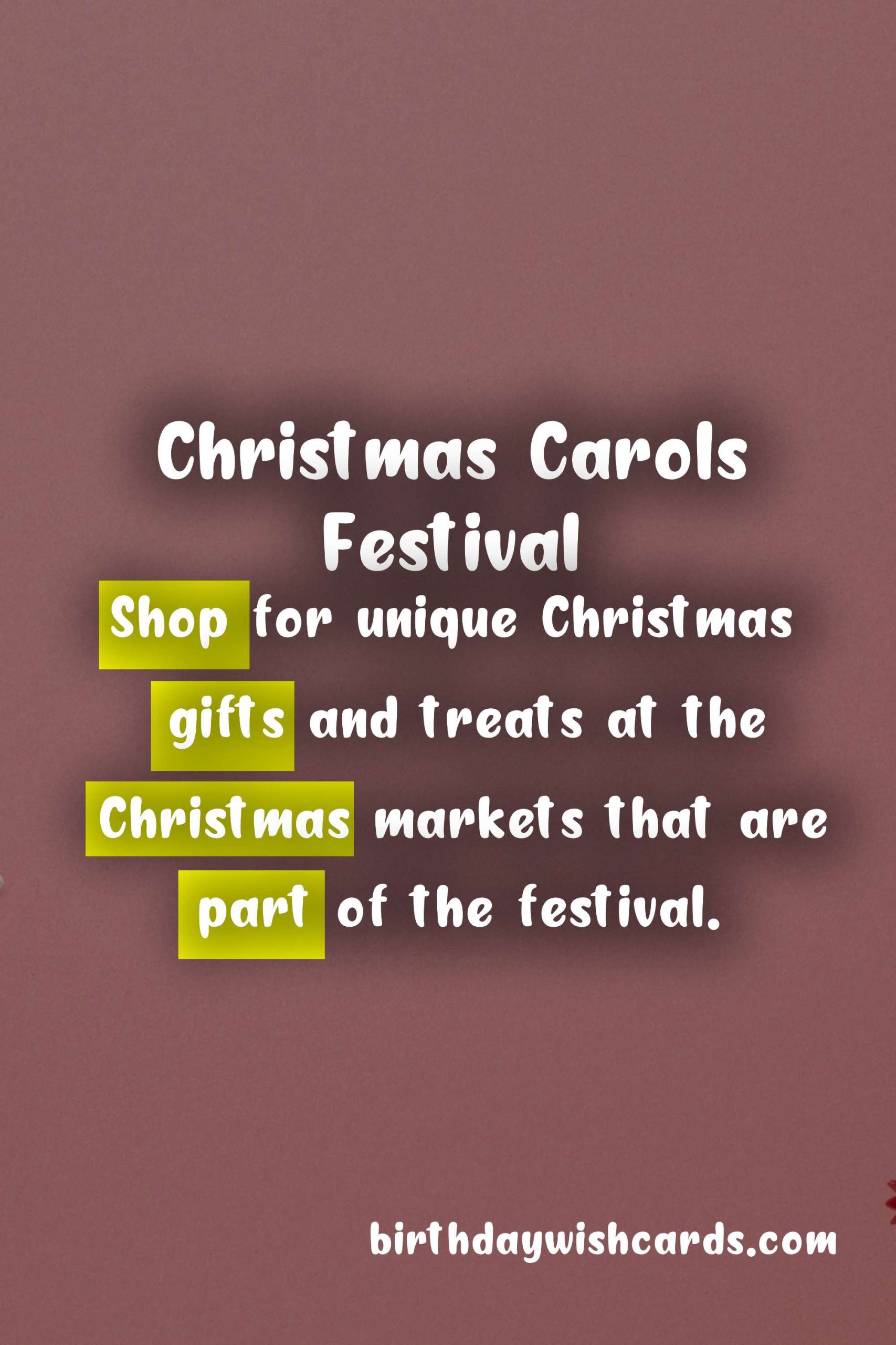 Celebrate Christmas with Joyful Carols at the Annual Christmas Carols Festival!