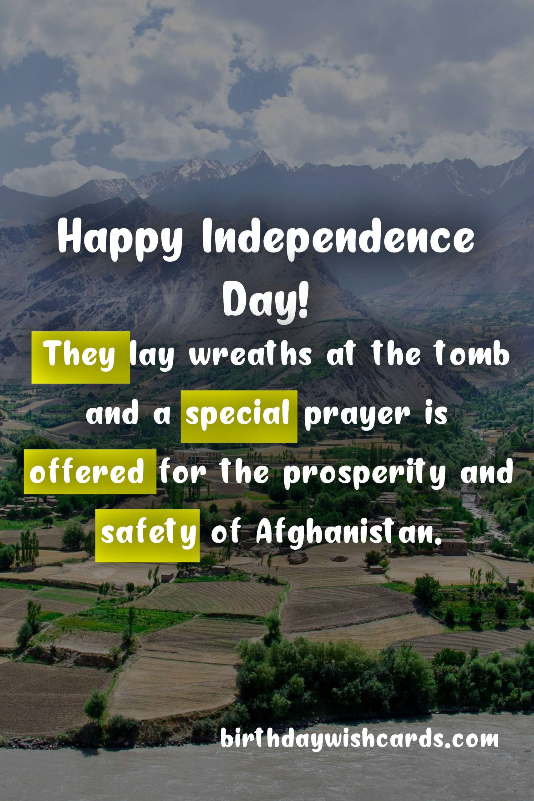 Celebrating Independence Day of Islamic Republic of Afghanistan u2013 August 19