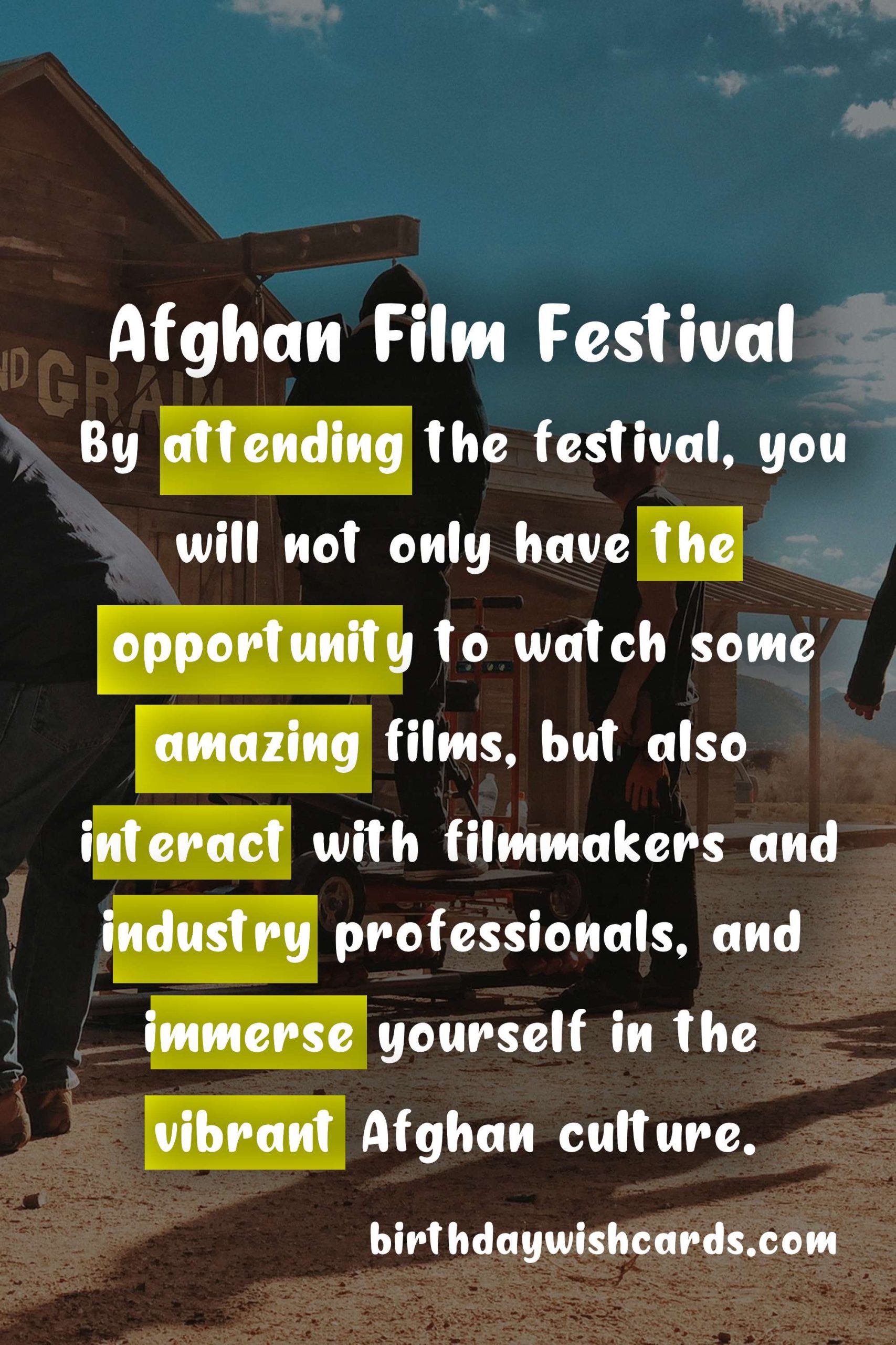 Afghan Film Festival - Date Varies