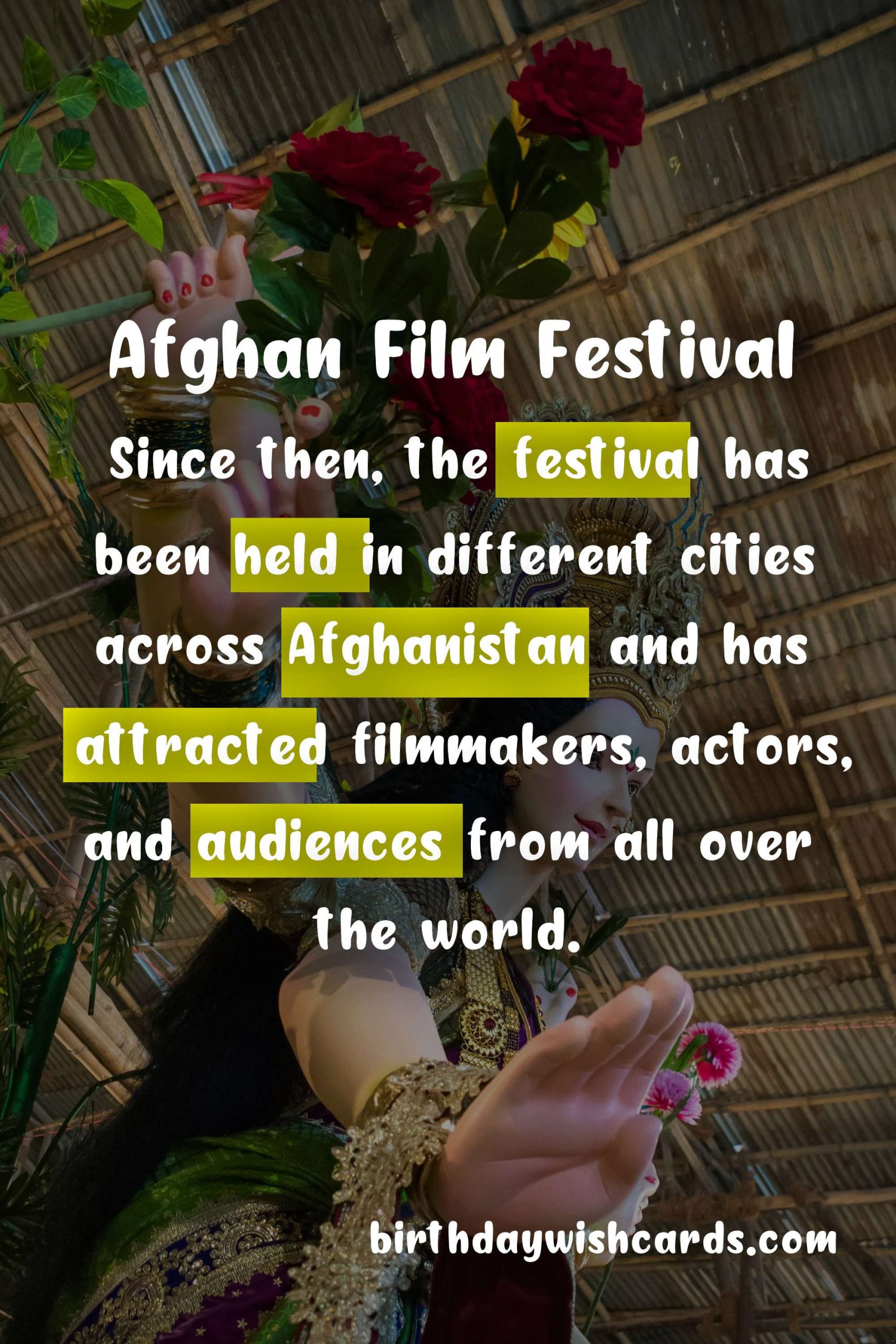 Afghan Film Festival - Date Varies