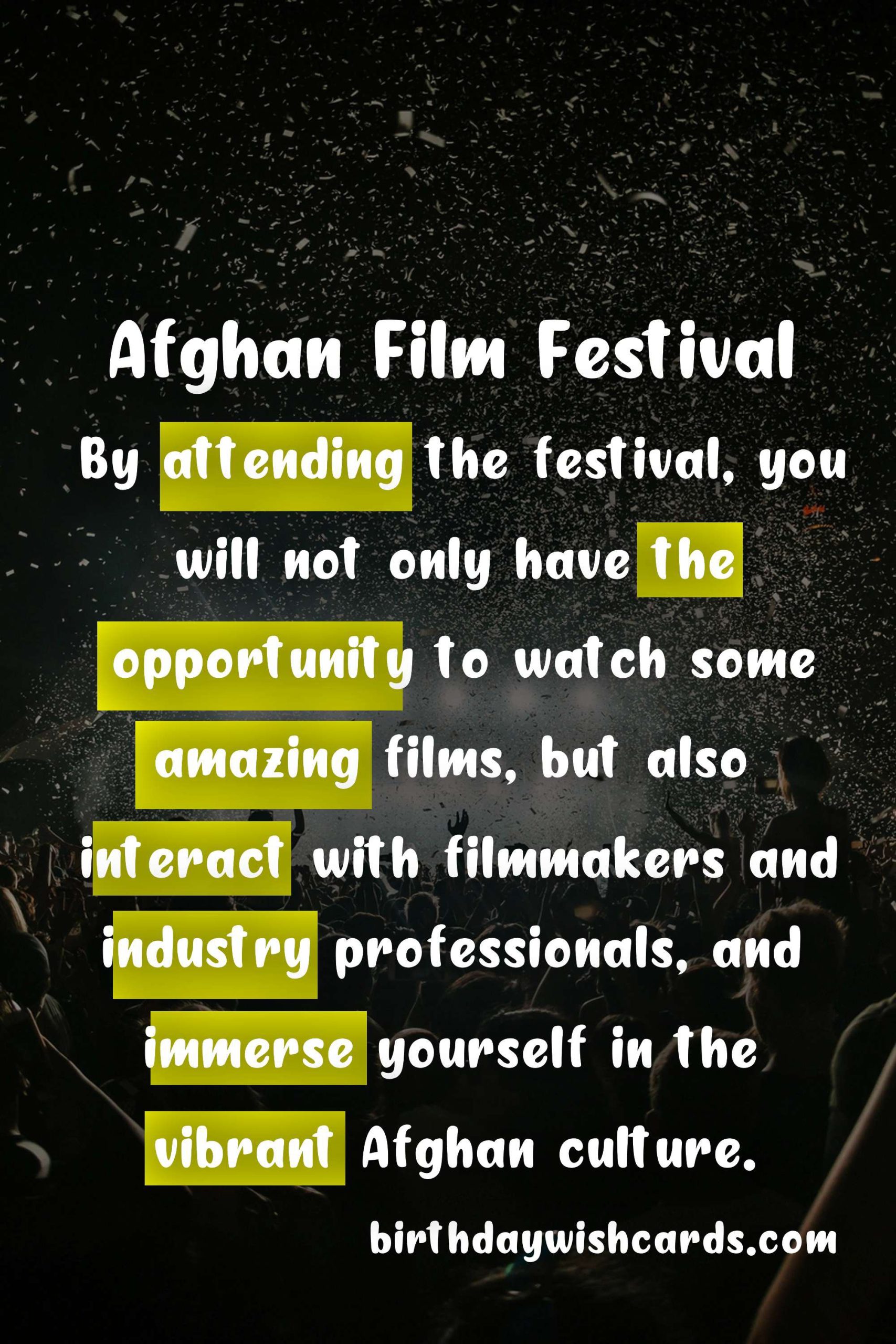 Afghan Film Festival - Date Varies