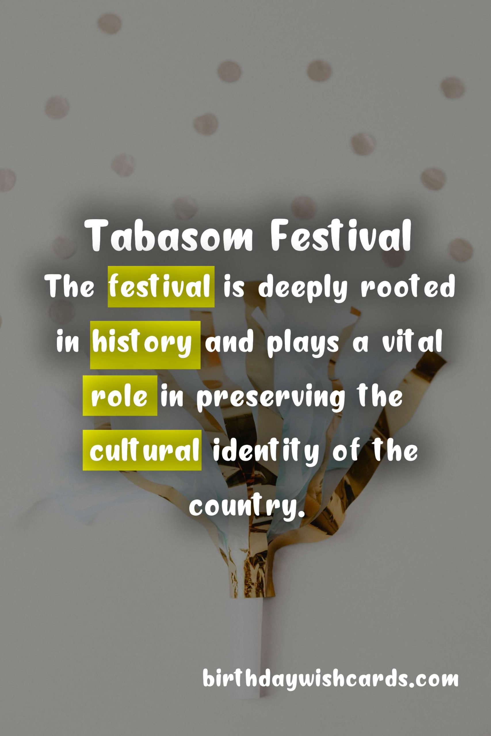 Tabasom Festival - Celebrating Joy, Community and Tradition on December 10