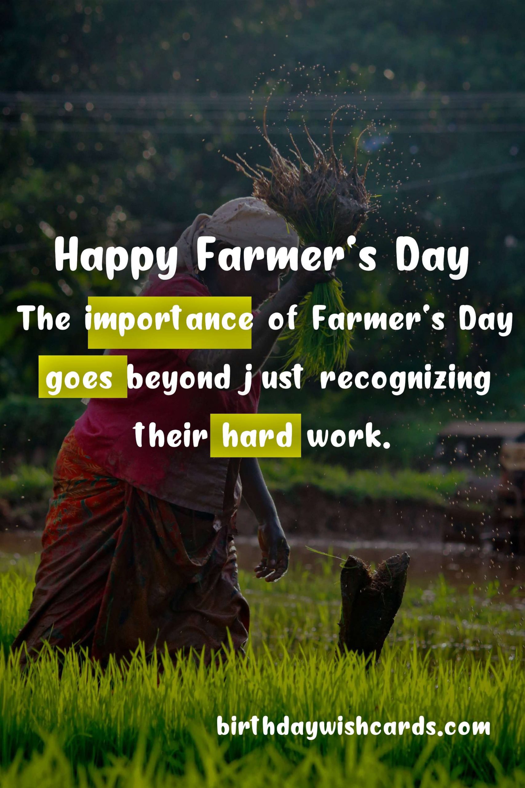 Celebrate Farmer's Day - First Friday of December