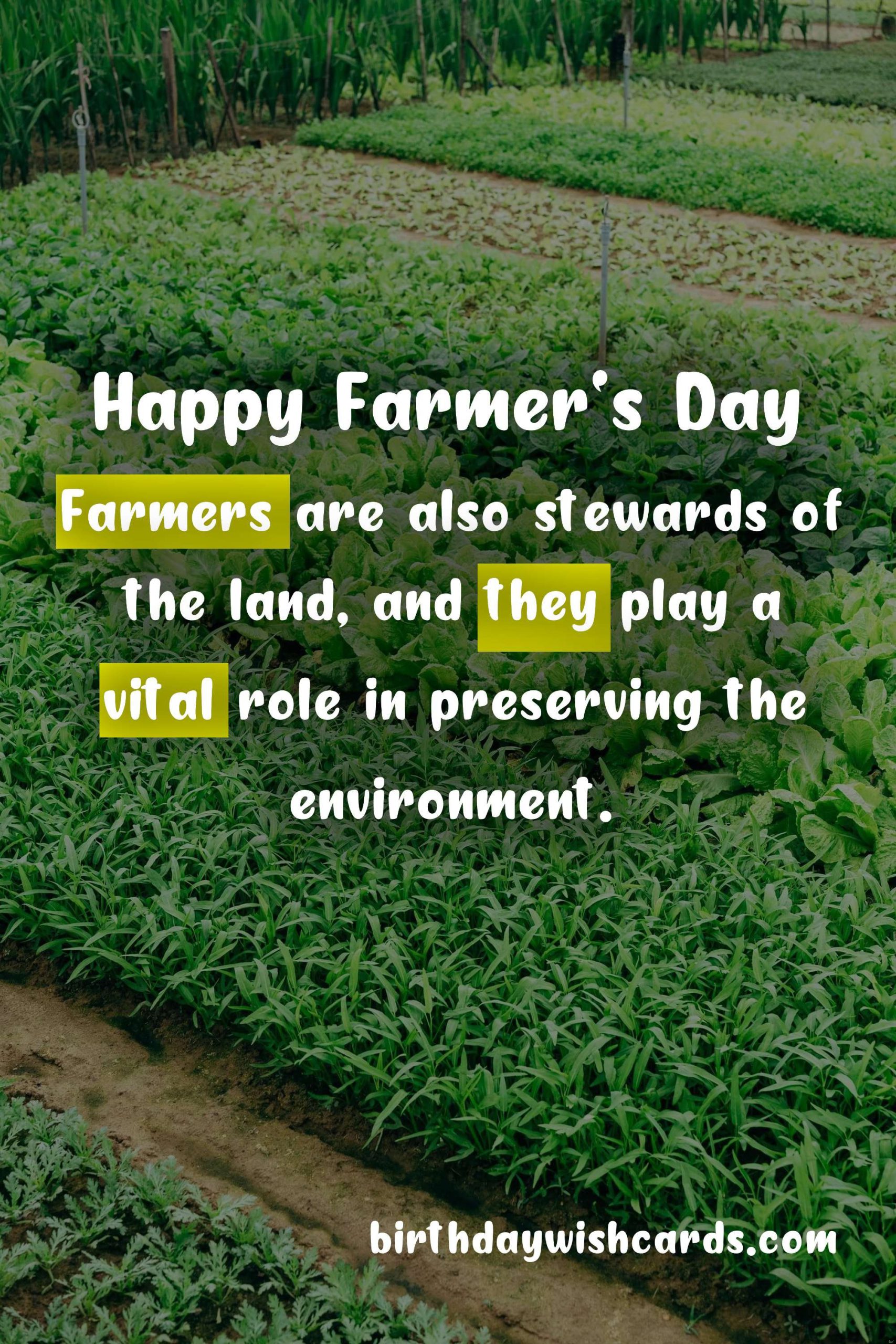 Celebrate Farmer's Day - First Friday of December